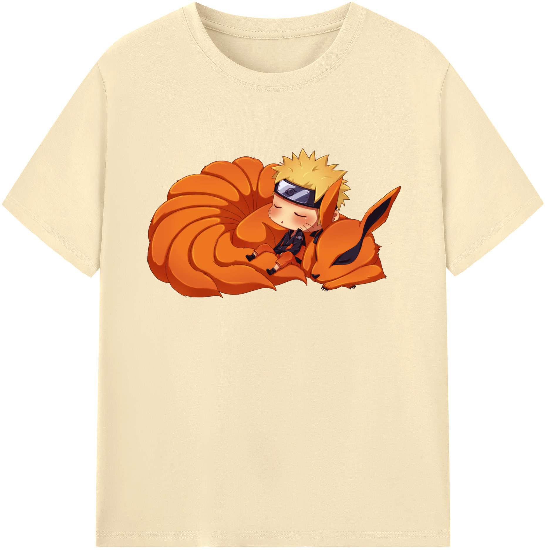 （画像用） NARUTO -ナルト- うずまき ナルト Uzumaki Naruto 綿100％半袖Tシャツ（フロントプリント）