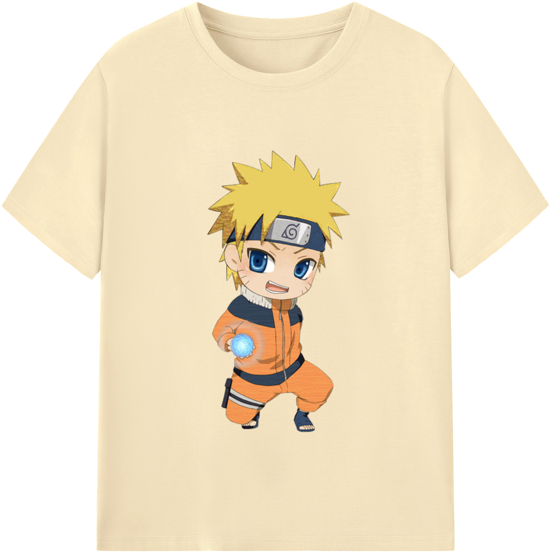 （画像用） NARUTO -ナルト- うずまき ナルト Uzumaki Naruto 綿100％半袖Tシャツ（フロントプリント）