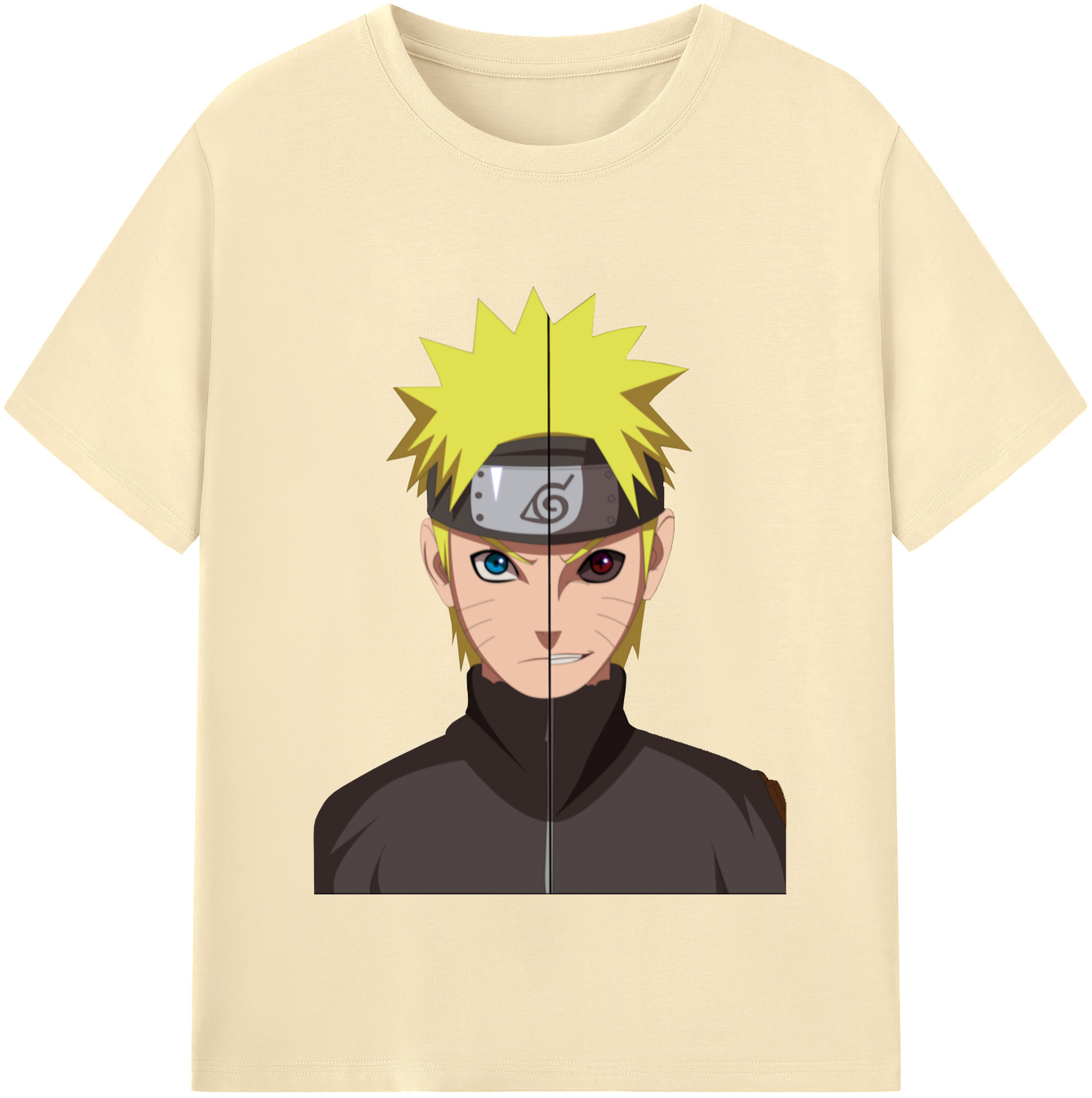 （画像用） NARUTO -ナルト- うずまき ナルト Uzumaki Naruto 綿100％半袖Tシャツ（フロントプリント）