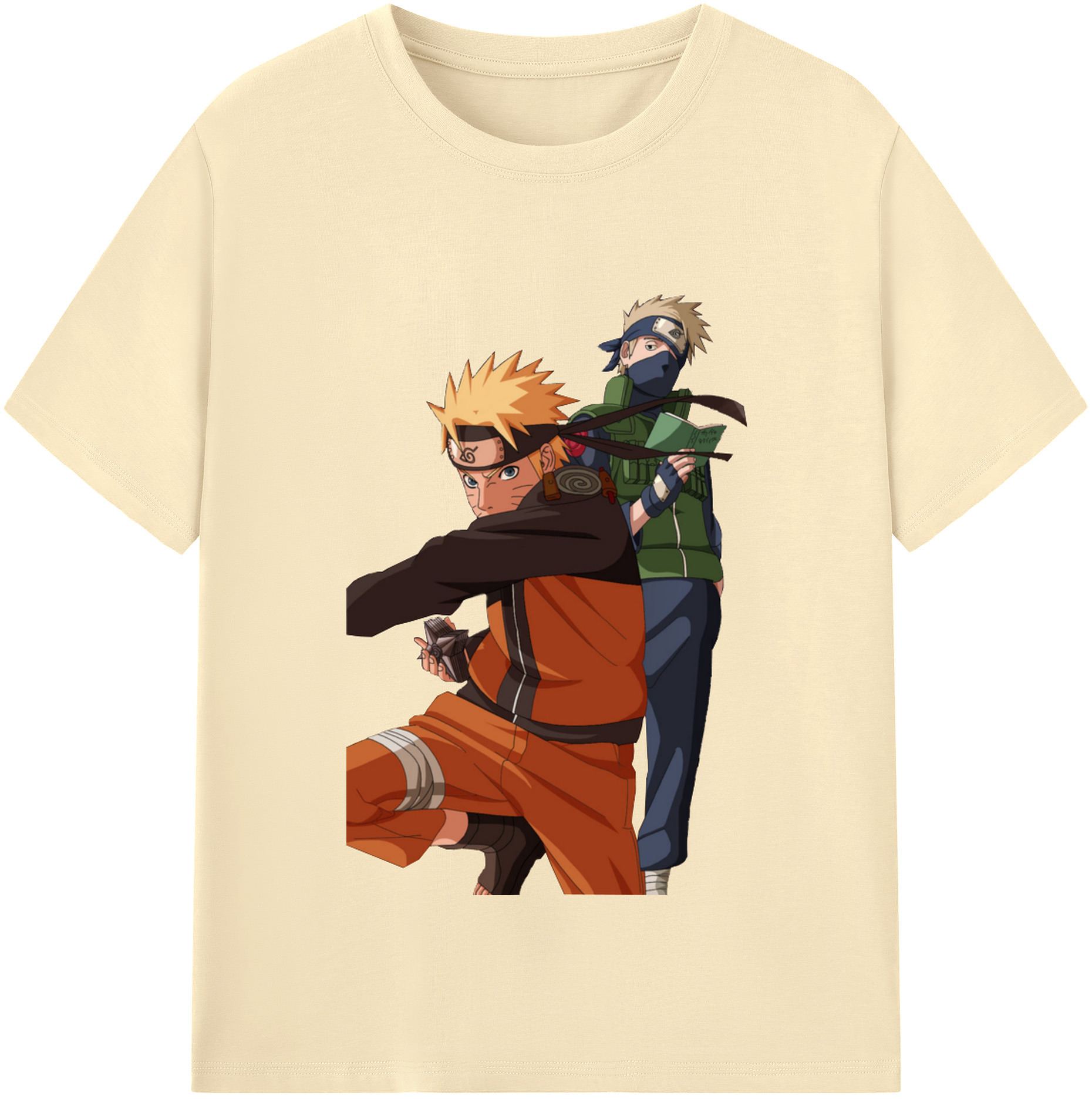 （画像用） NARUTO -ナルト- うずまき ナルト Uzumaki Naruto 綿100％半袖Tシャツ（フロントプリント）