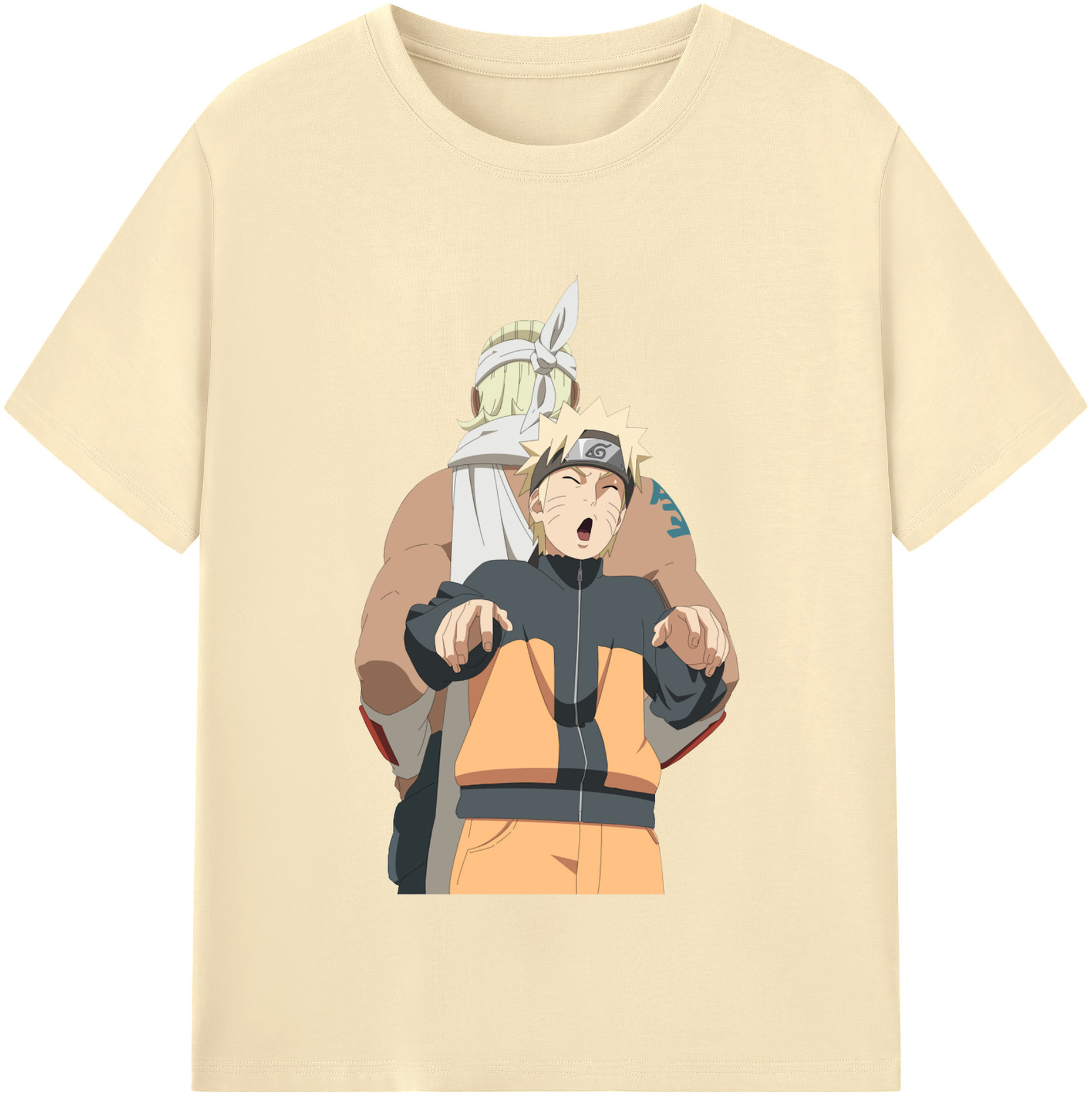 （画像用） NARUTO -ナルト- うずまき ナルト Uzumaki Naruto 綿100％半袖Tシャツ（フロントプリント）