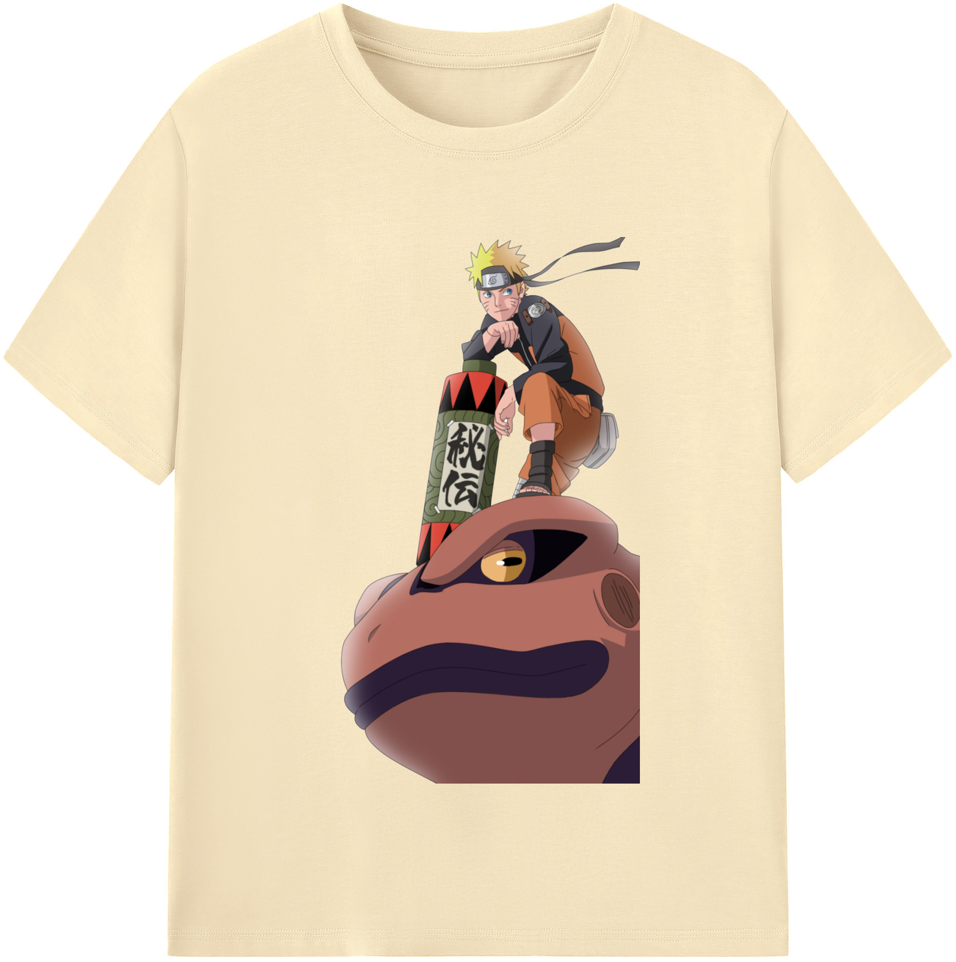 （画像用） NARUTO -ナルト- うずまき ナルト Uzumaki Naruto 綿100％半袖Tシャツ（フロントプリント）