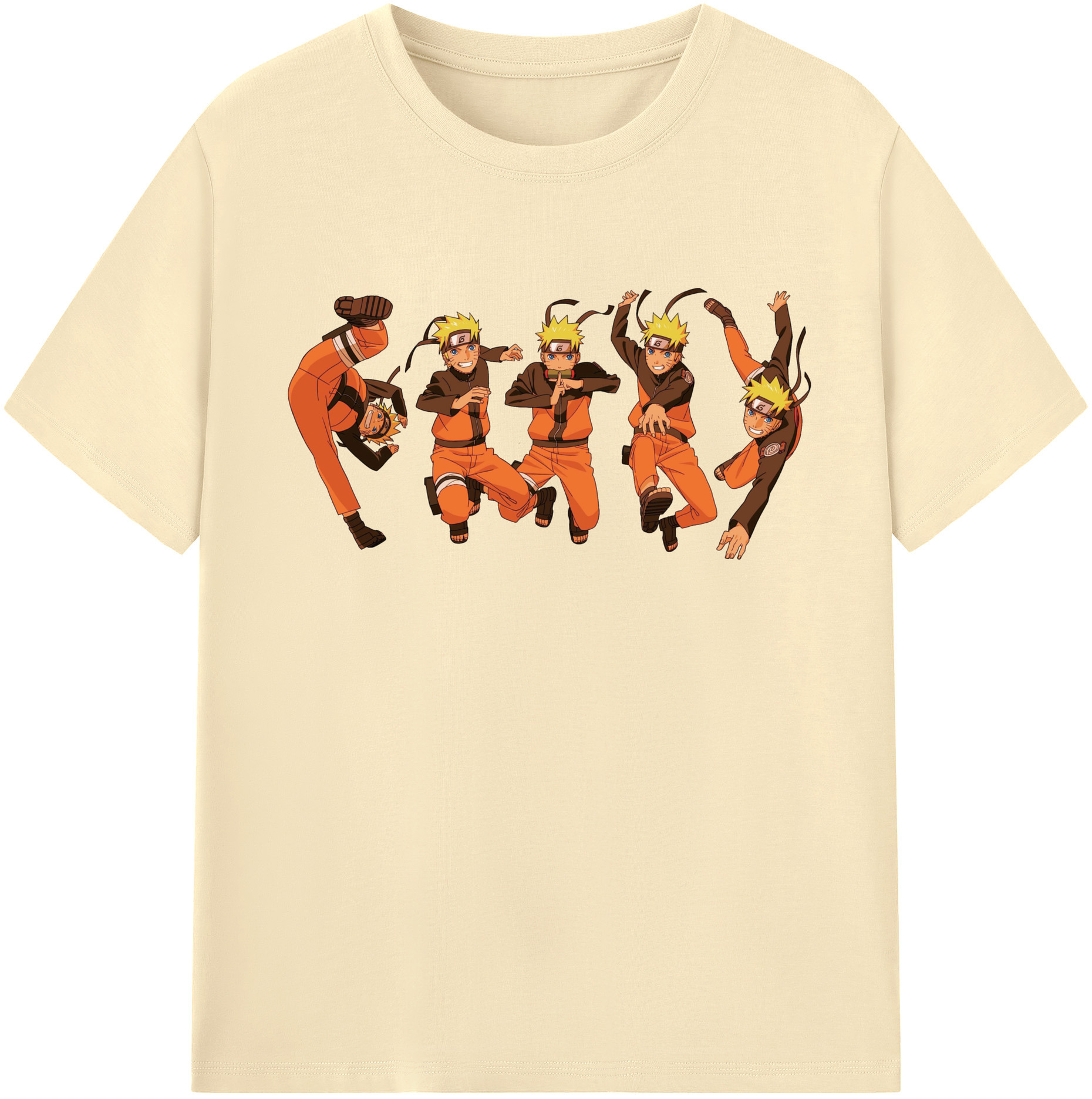 （画像用） NARUTO -ナルト- うずまき ナルト Uzumaki Naruto 綿100％半袖Tシャツ（フロントプリント）