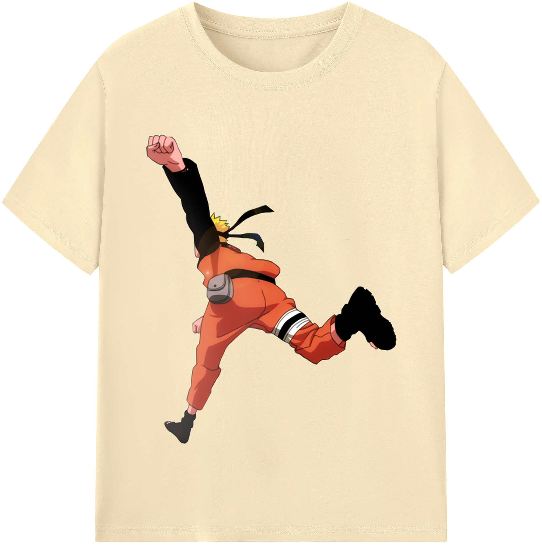 （画像用） NARUTO -ナルト- うずまき ナルト Uzumaki Naruto 綿100％半袖Tシャツ（フロントプリント）