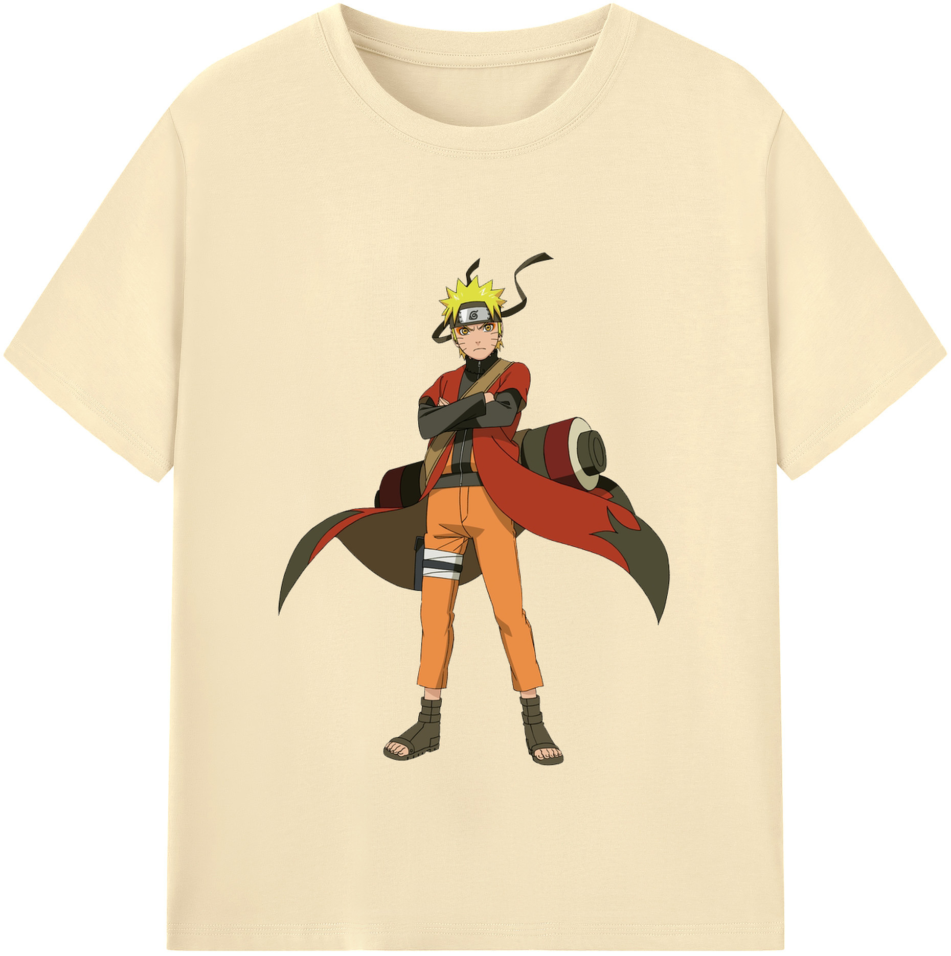 （画像用） NARUTO -ナルト- うずまき ナルト Uzumaki Naruto 綿100％半袖Tシャツ（フロントプリント）