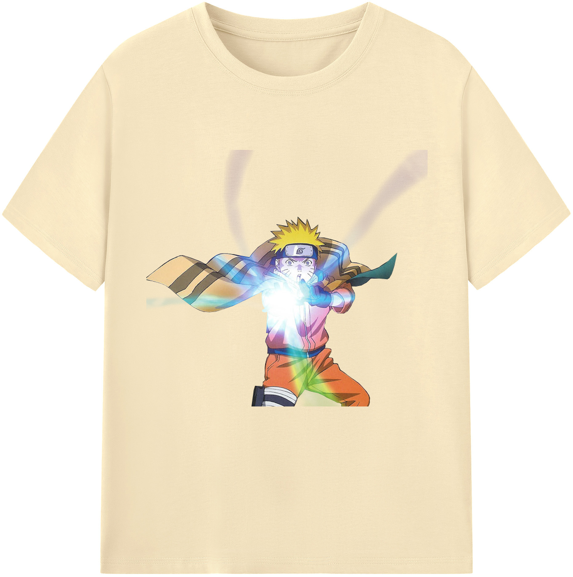 （画像用） NARUTO -ナルト- うずまき ナルト Uzumaki Naruto 綿100％半袖Tシャツ（フロントプリント）