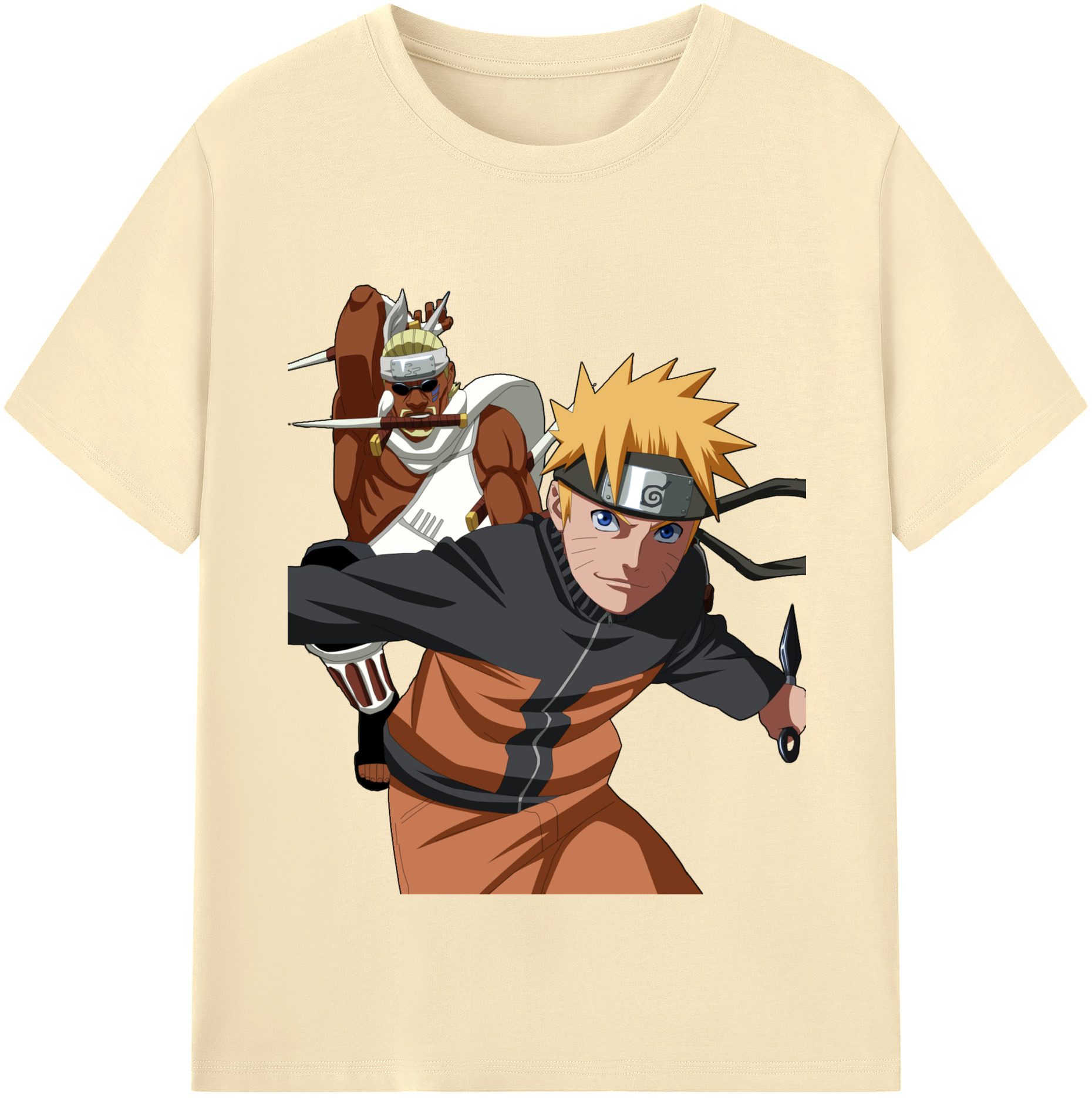 （画像用） NARUTO -ナルト- うずまき ナルト Uzumaki Naruto 綿100％半袖Tシャツ（フロントプリント）