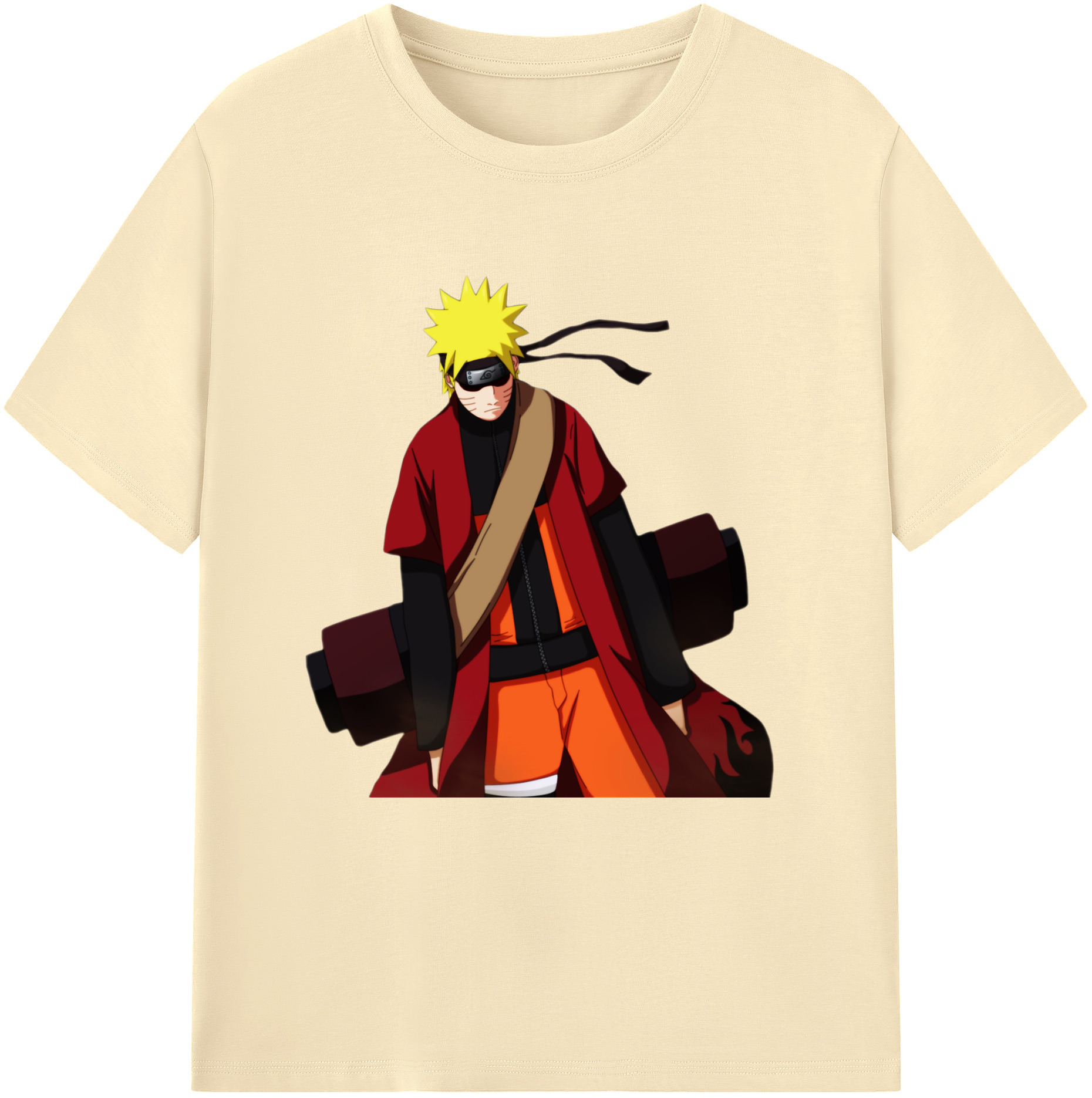 （画像用） NARUTO -ナルト- うずまき ナルト Uzumaki Naruto 綿100％半袖Tシャツ（フロントプリント）
