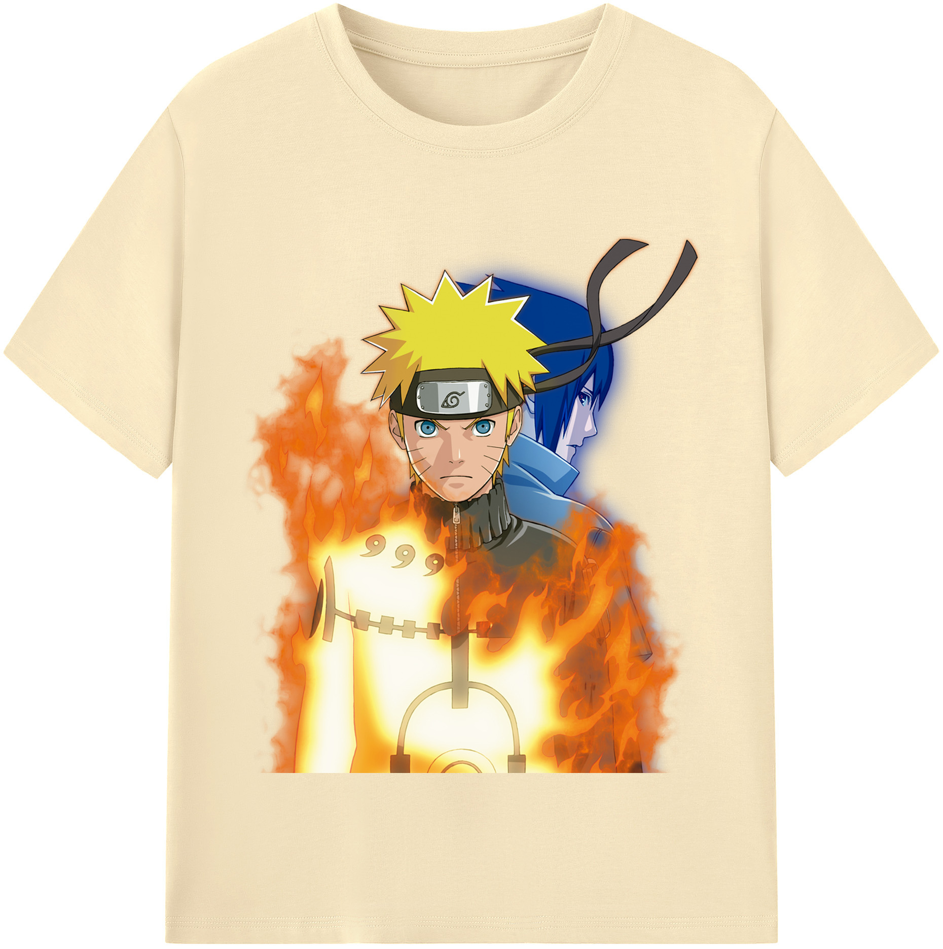 （画像用） NARUTO -ナルト- うずまき ナルト Uzumaki Naruto 綿100％半袖Tシャツ（フロントプリント）