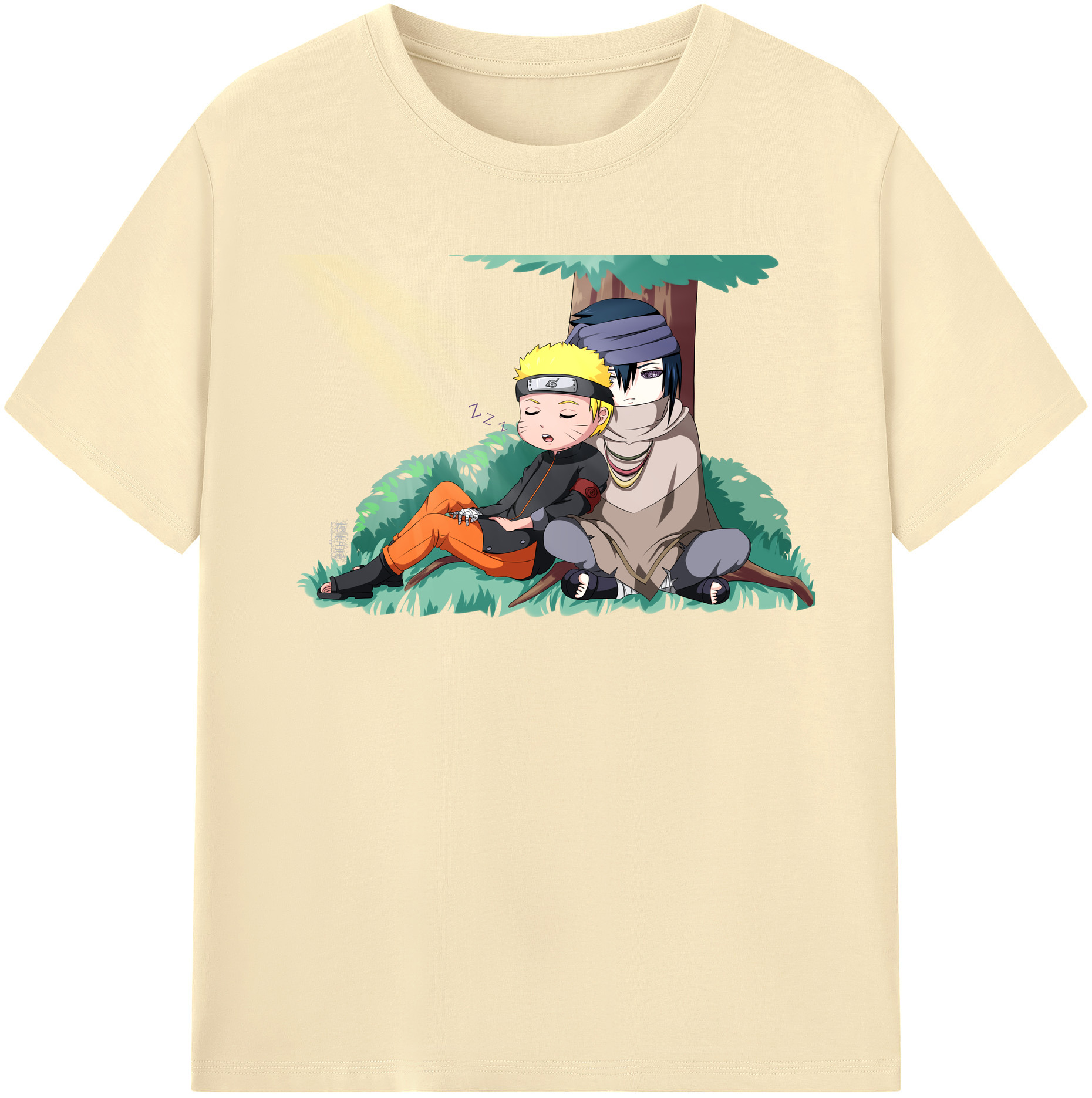 （画像用） NARUTO -ナルト- うずまき ナルト Uzumaki Naruto 綿100％半袖Tシャツ（フロントプリント）