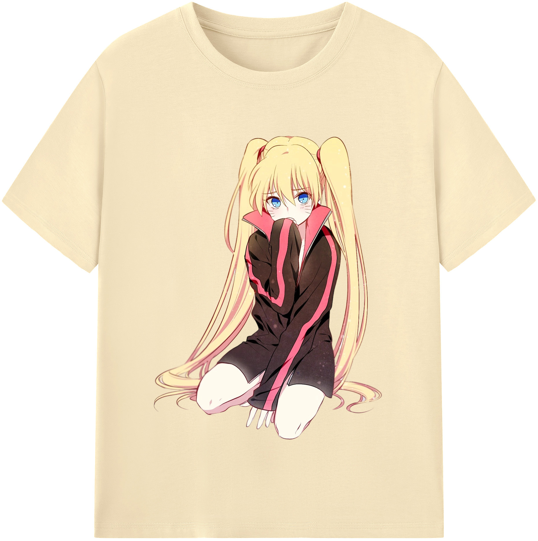 （画像用） NARUTO -ナルト- うずまき ナルト Uzumaki Naruto 綿100％半袖Tシャツ（フロントプリント）