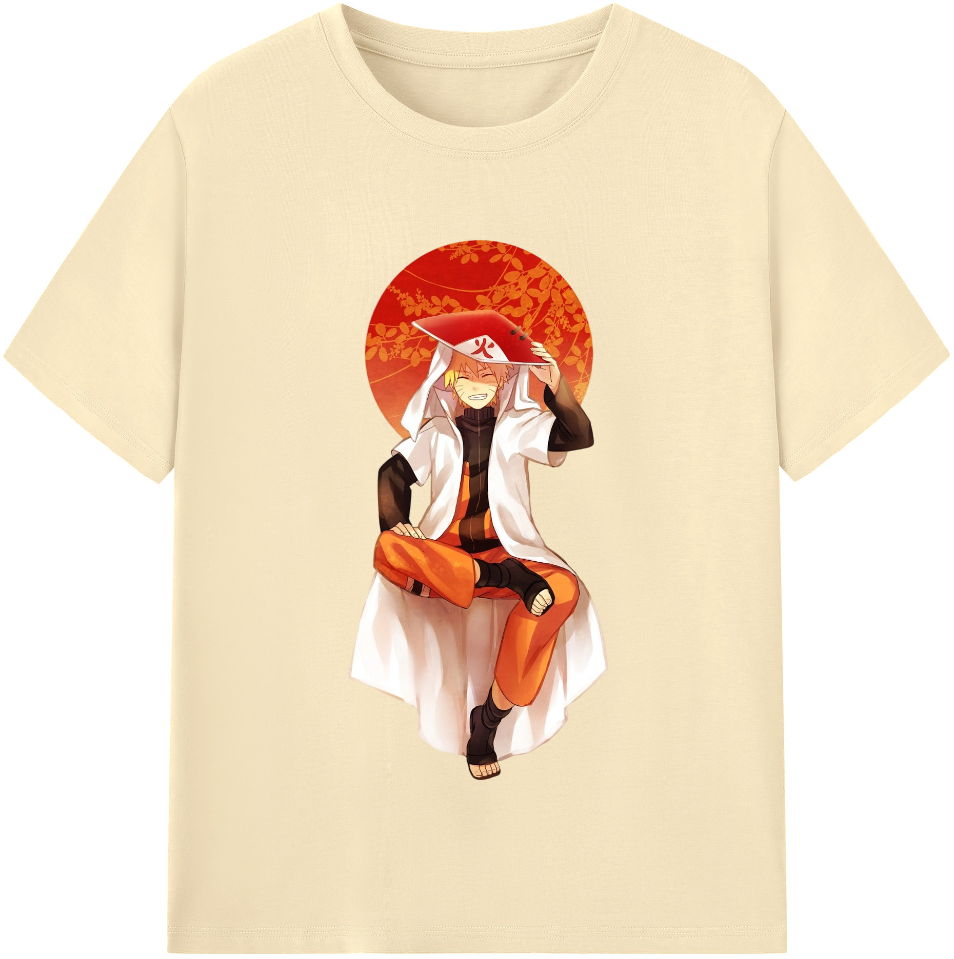 （画像用） NARUTO -ナルト- うずまき ナルト Uzumaki Naruto 綿100％半袖Tシャツ（フロントプリント）