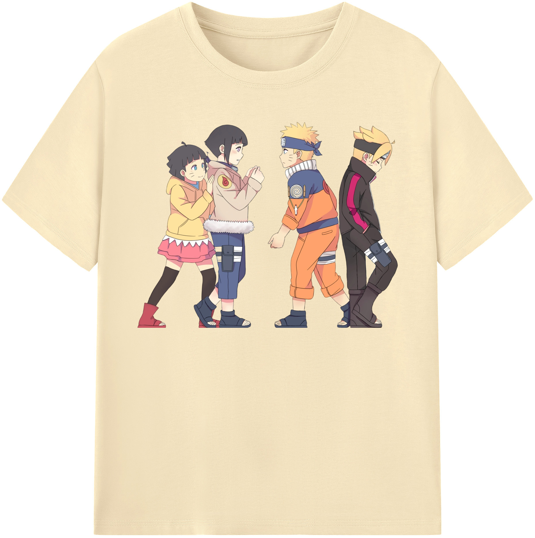 （画像用） NARUTO -ナルト- うずまき ナルト Uzumaki Naruto 綿100％半袖Tシャツ（フロントプリント）