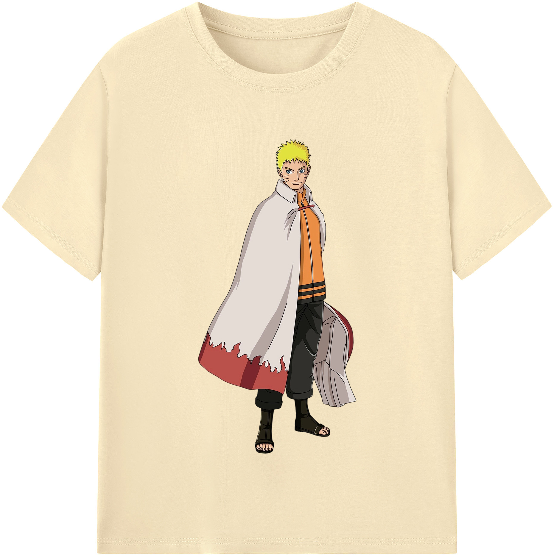 （画像用） NARUTO -ナルト- うずまき ナルト Uzumaki Naruto 綿100％半袖Tシャツ（フロントプリント）