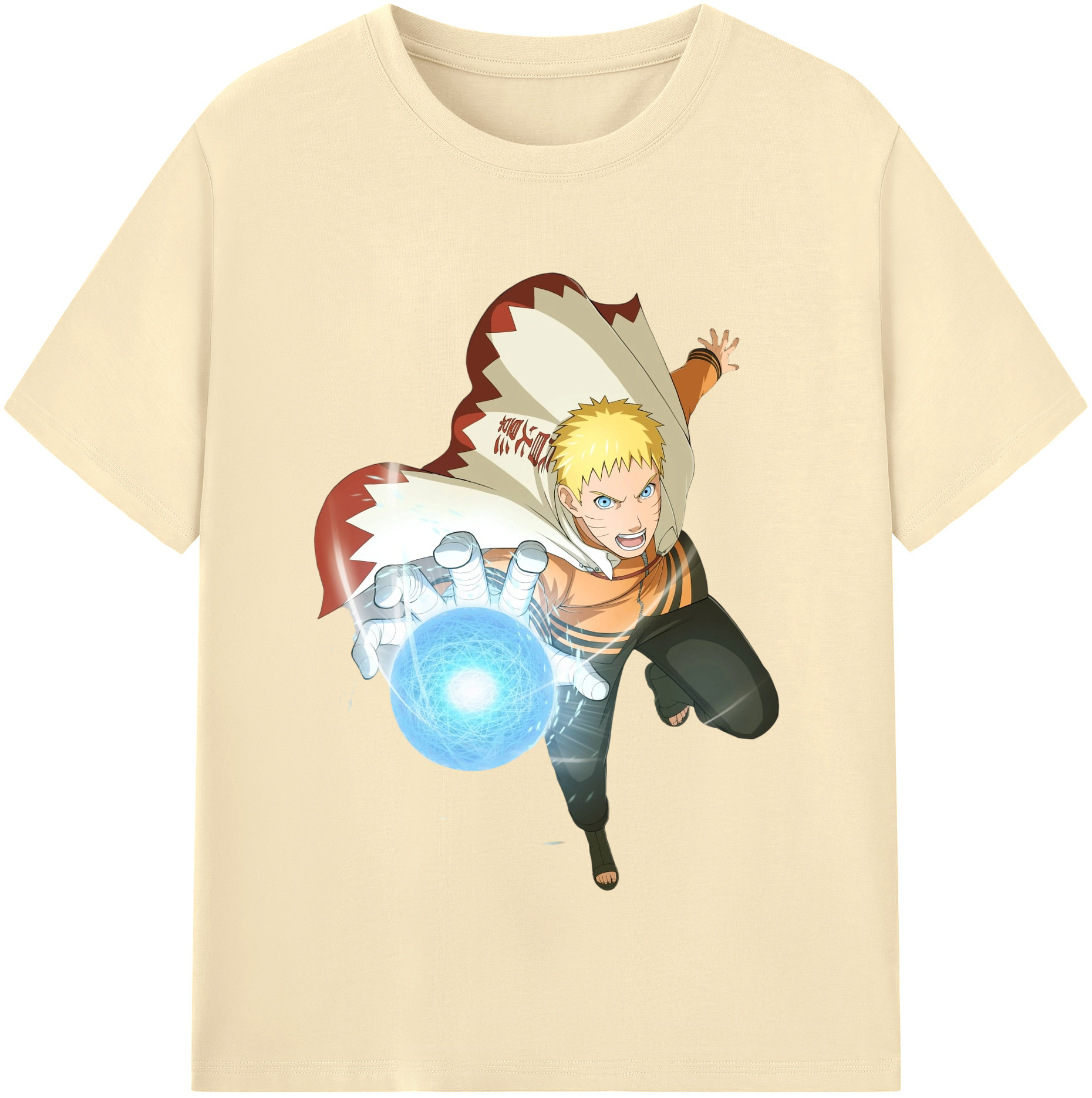 （画像用） NARUTO -ナルト- うずまき ナルト Uzumaki Naruto 綿100％半袖Tシャツ（フロントプリント）