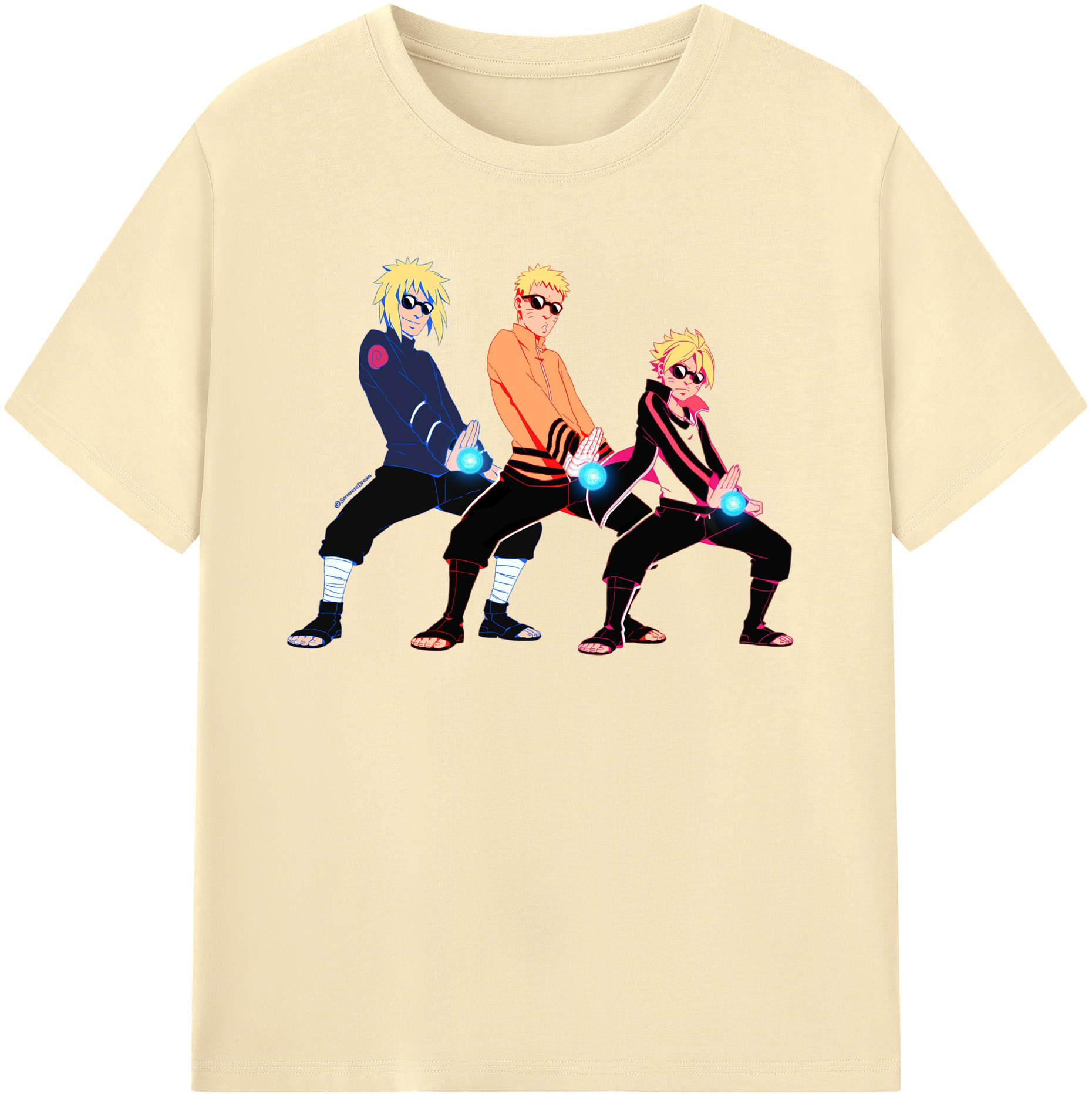 （画像用） NARUTO -ナルト- うずまき ナルト Uzumaki Naruto 綿100％半袖Tシャツ（フロントプリント）