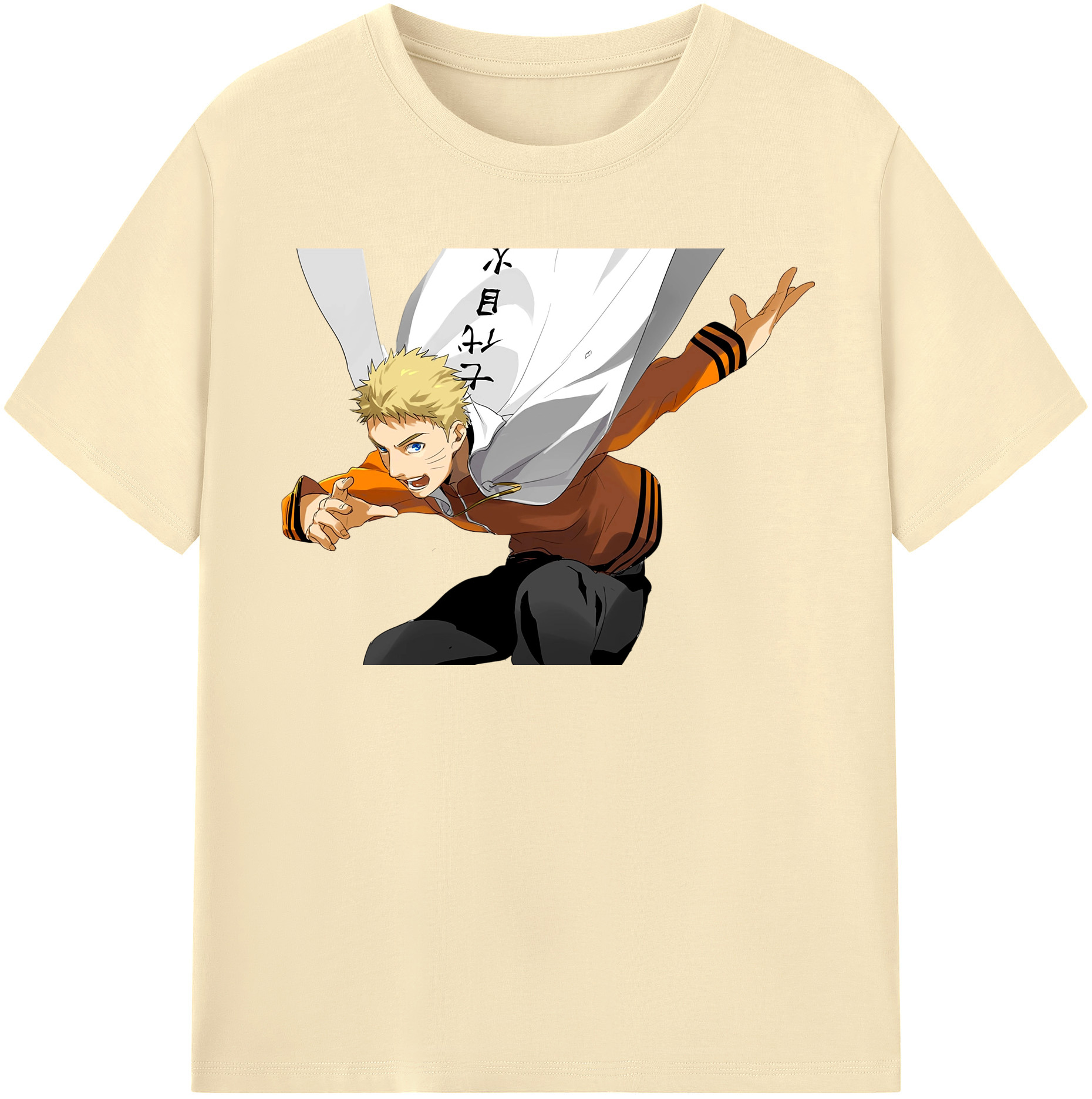 （画像用） NARUTO -ナルト- うずまき ナルト Uzumaki Naruto 綿100％半袖Tシャツ（フロントプリント）