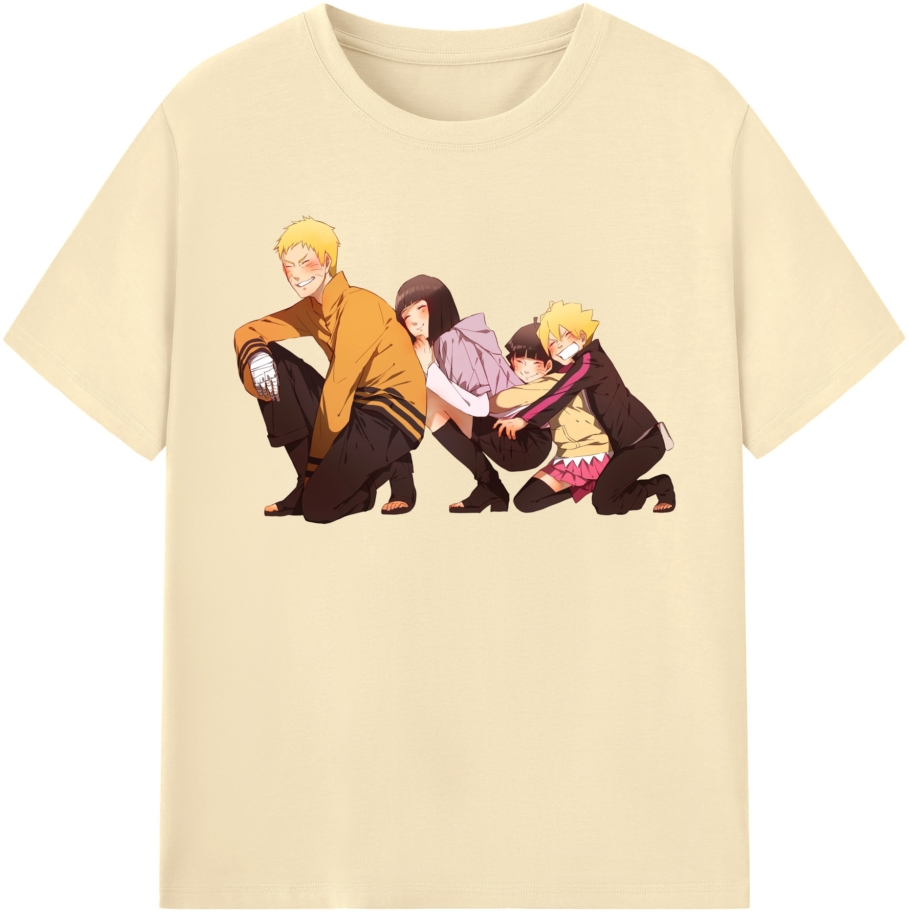 （画像用） NARUTO -ナルト- うずまき ナルト Uzumaki Naruto 綿100％半袖Tシャツ（フロントプリント）