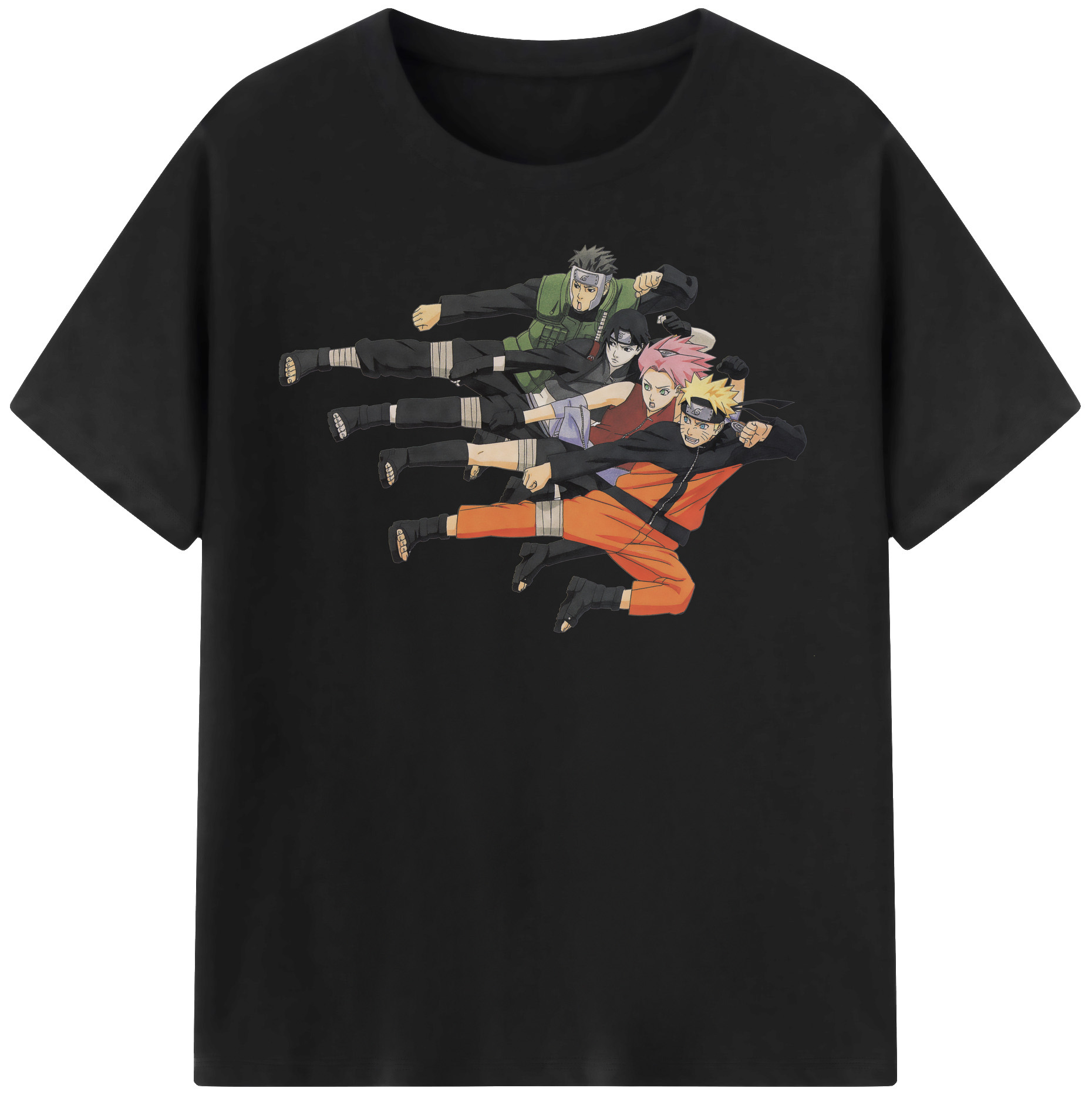 （画像用） NARUTO -ナルト- うずまき ナルト Uzumaki Naruto 綿100％半袖Tシャツ（フロントプリント）