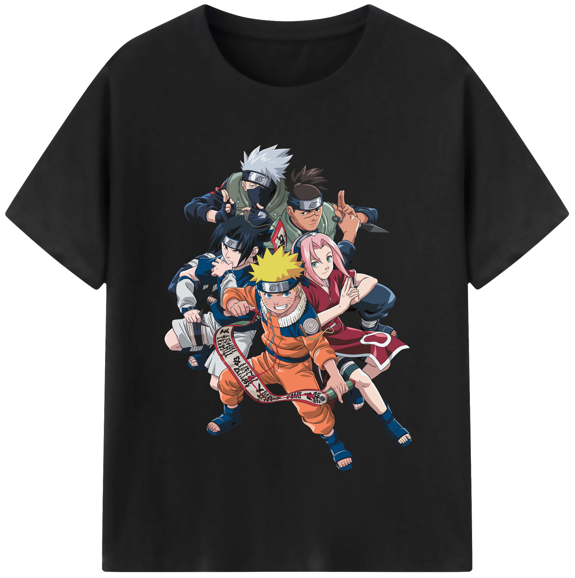 （画像用） NARUTO -ナルト- うずまき ナルト Uzumaki Naruto 綿100％半袖Tシャツ（フロントプリント）