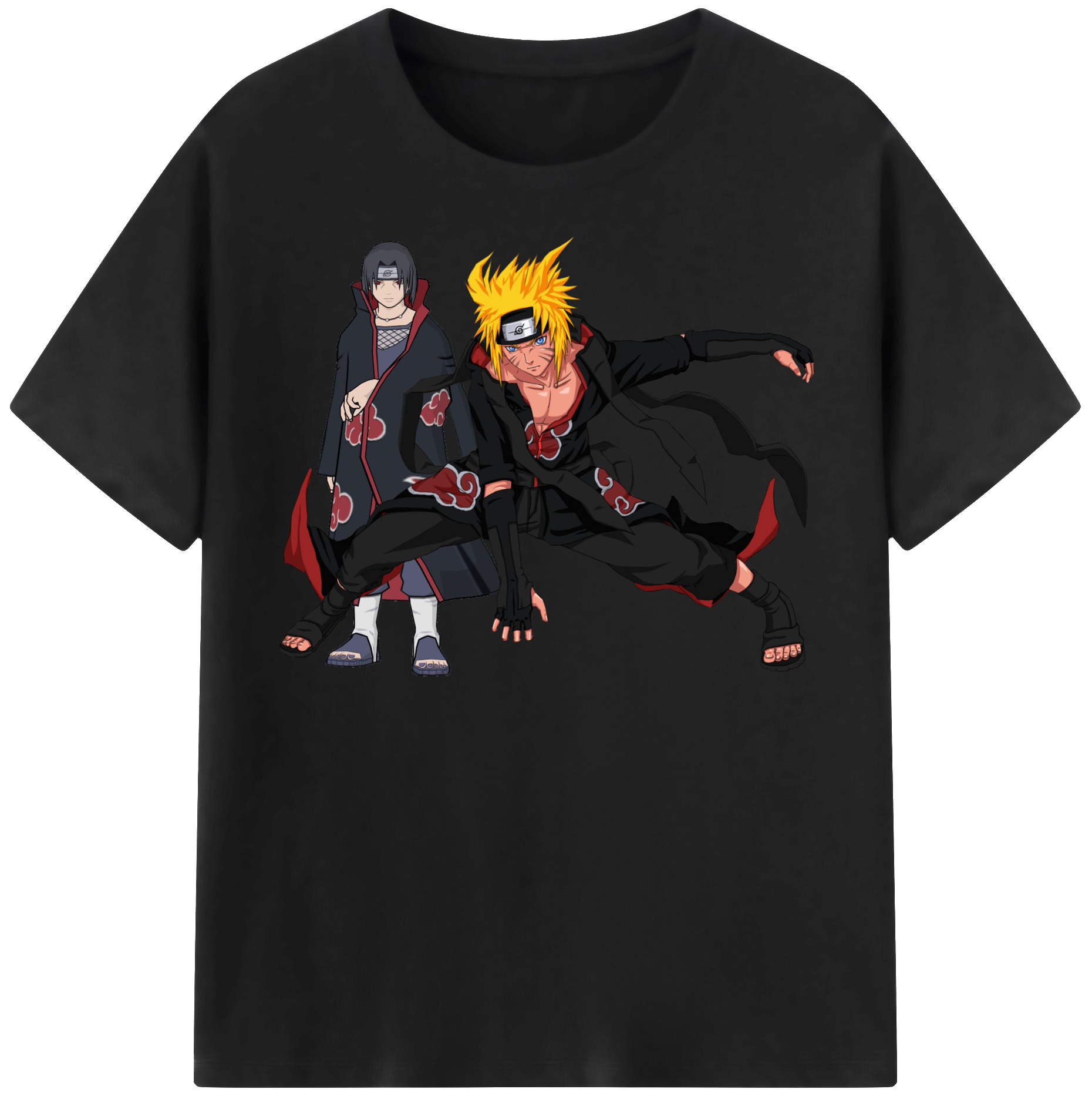 （画像用） NARUTO -ナルト- うずまき ナルト Uzumaki Naruto 綿100％半袖Tシャツ（フロントプリント）
