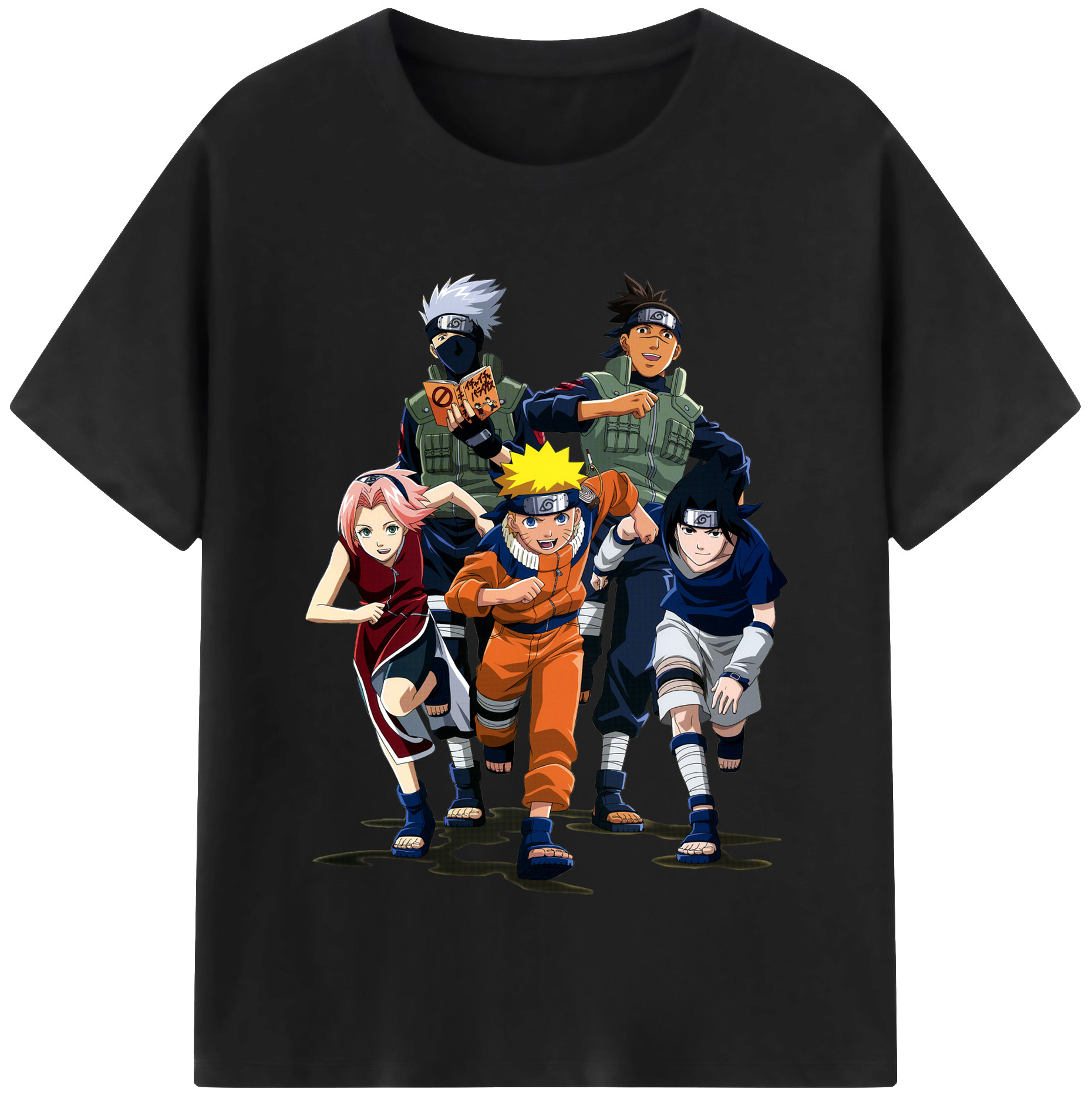 （画像用） NARUTO -ナルト- うずまき ナルト Uzumaki Naruto 綿100％半袖Tシャツ（フロントプリント）