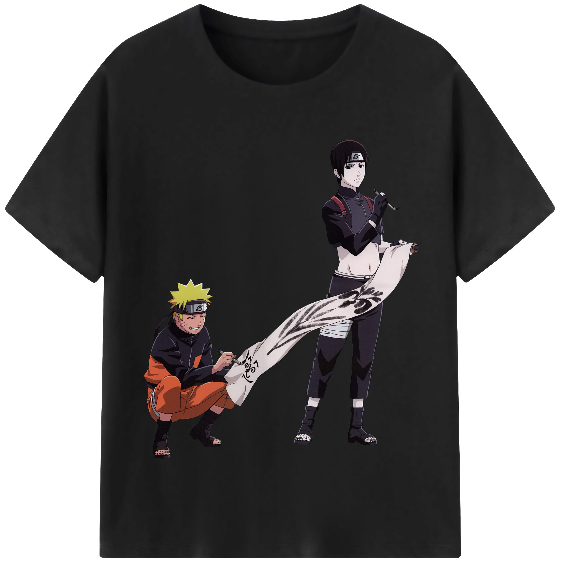 （画像用） NARUTO -ナルト- うずまき ナルト Uzumaki Naruto 綿100％半袖Tシャツ（フロントプリント）
