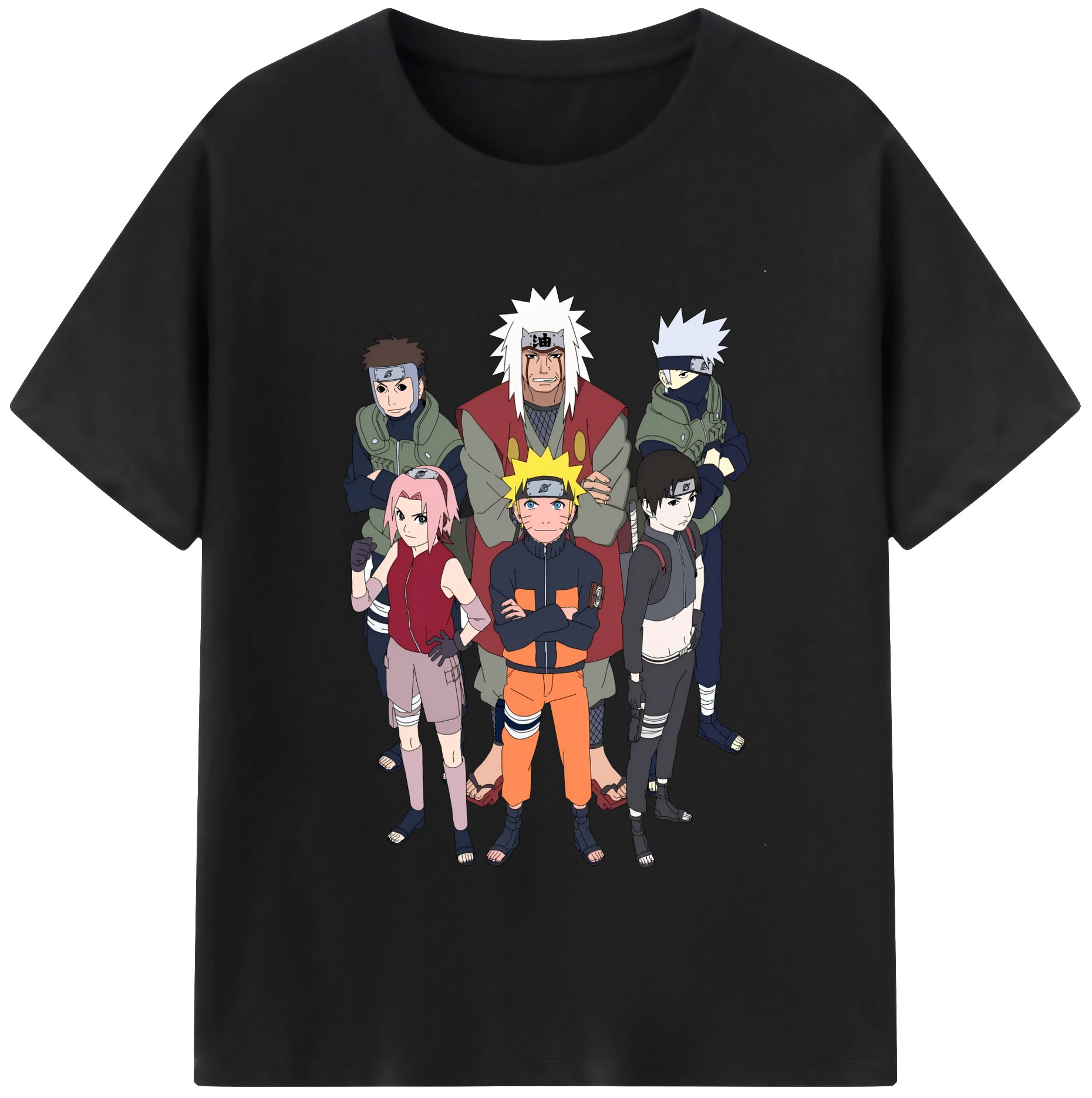 （画像用） NARUTO -ナルト- うずまき ナルト Uzumaki Naruto 綿100％半袖Tシャツ（フロントプリント）