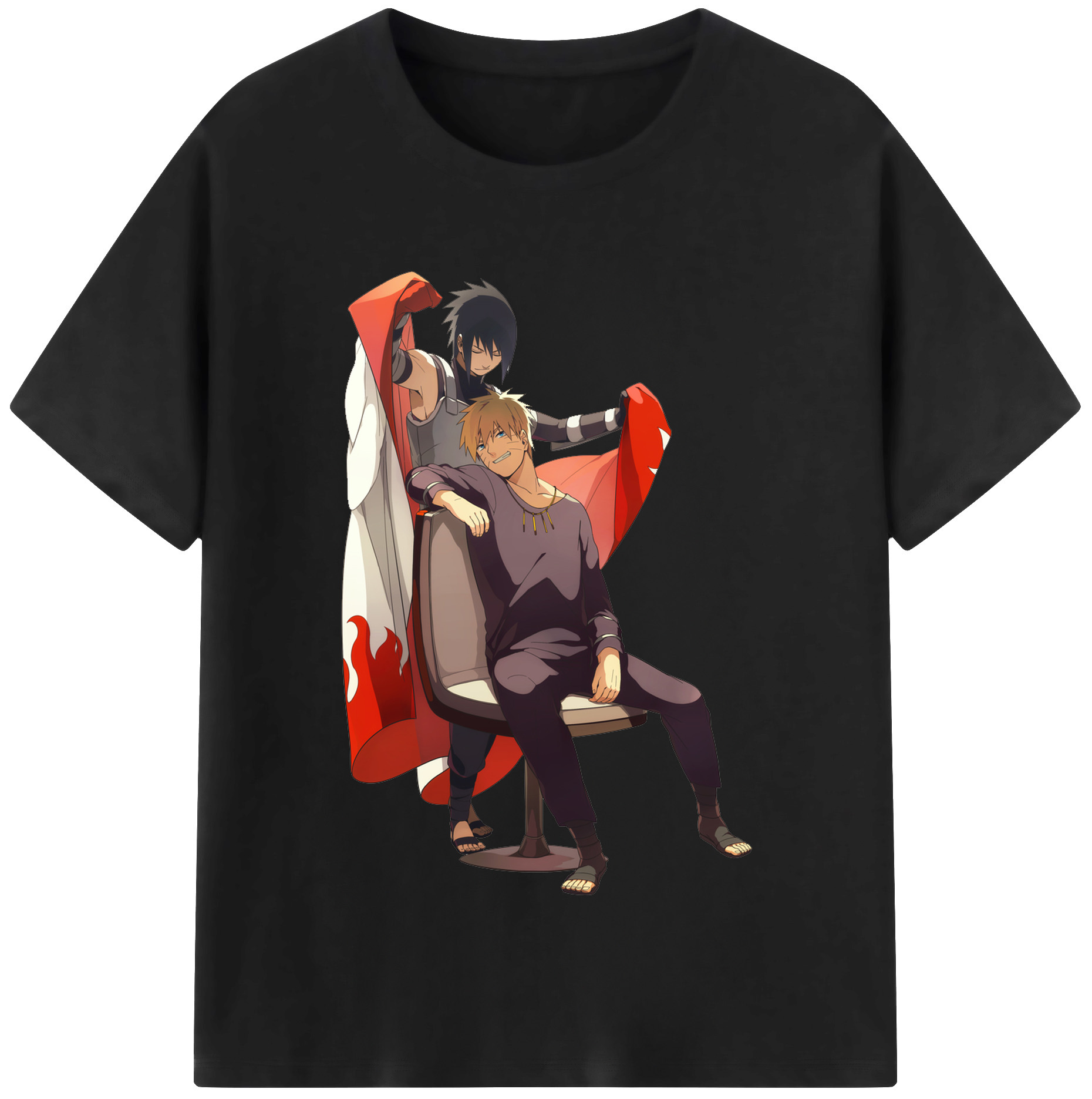 （画像用） NARUTO -ナルト- うずまき ナルト Uzumaki Naruto 綿100％半袖Tシャツ（フロントプリント）