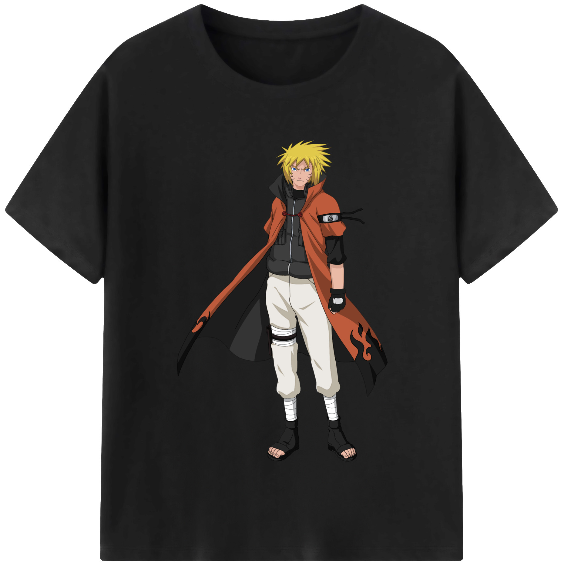 （画像用） NARUTO -ナルト- うずまき ナルト Uzumaki Naruto 綿100％半袖Tシャツ（フロントプリント）