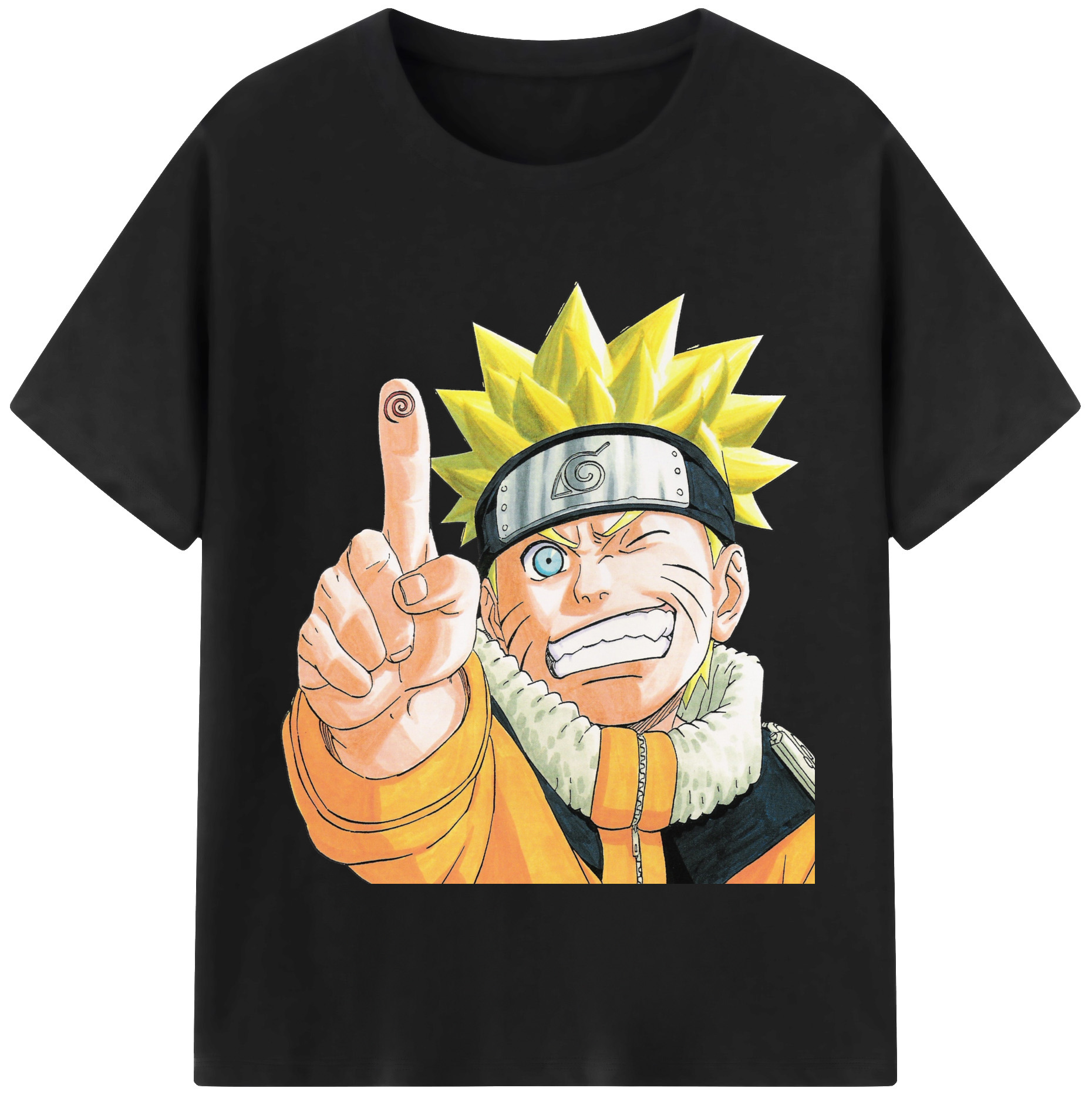 （画像用） NARUTO -ナルト- うずまき ナルト Uzumaki Naruto 綿100％半袖Tシャツ（フロントプリント）