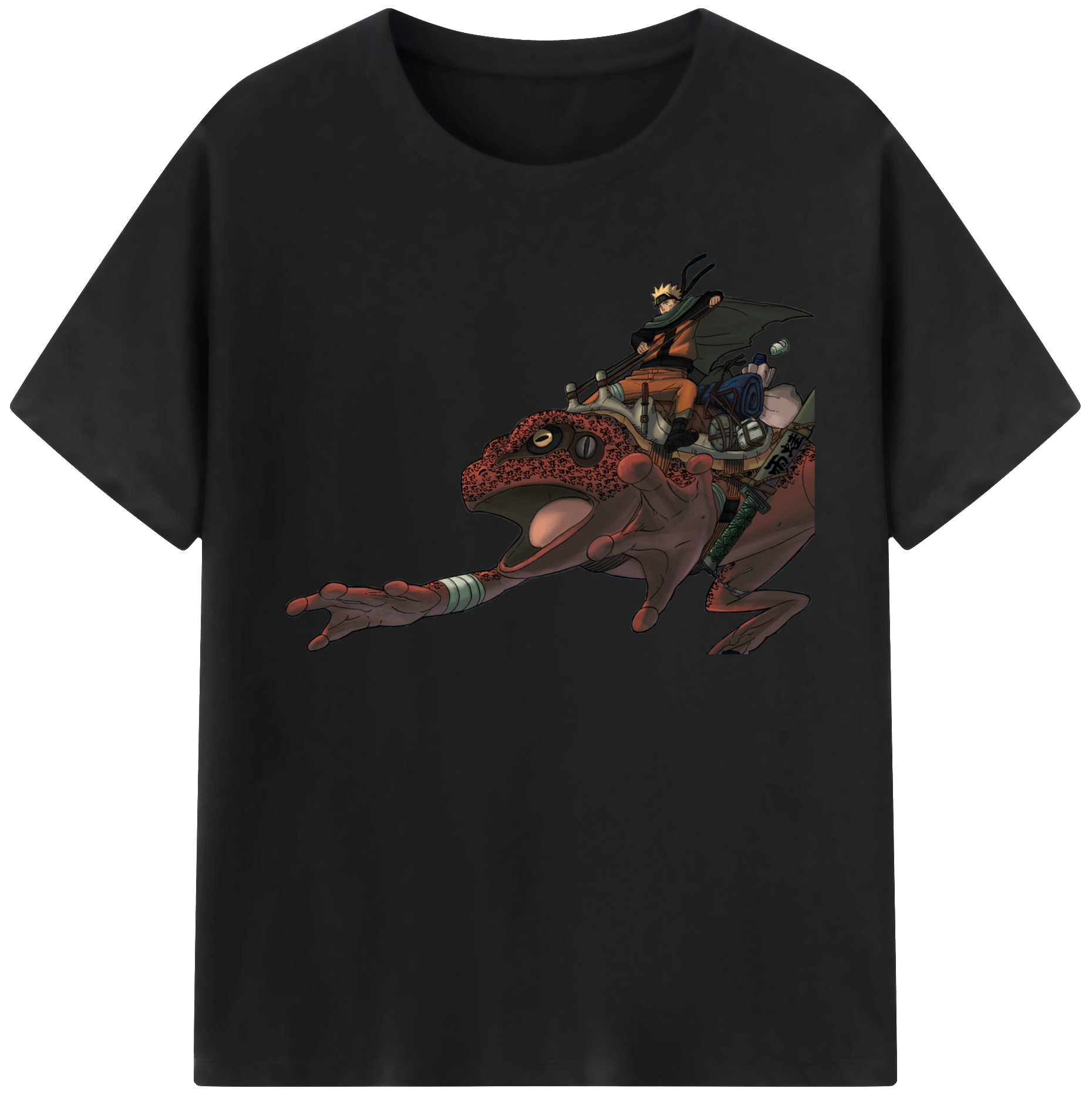 （画像用） NARUTO -ナルト- うずまき ナルト Uzumaki Naruto 綿100％半袖Tシャツ（フロントプリント）
