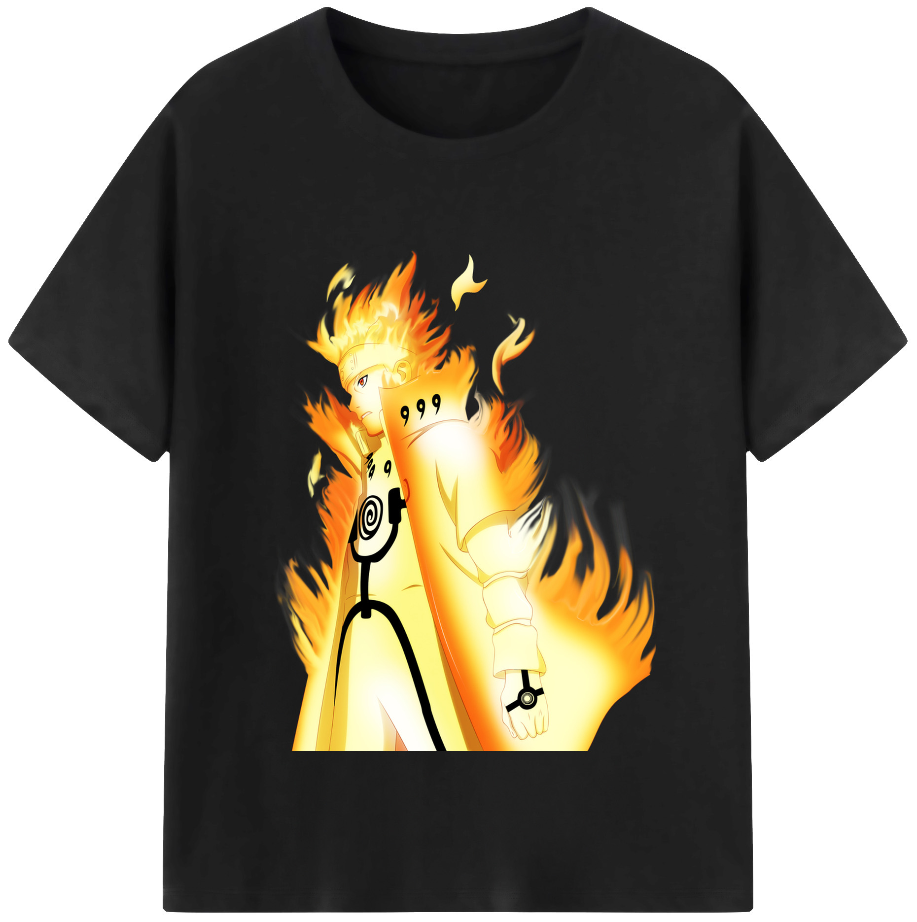 （画像用） NARUTO -ナルト- うずまき ナルト Uzumaki Naruto 綿100％半袖Tシャツ（フロントプリント）