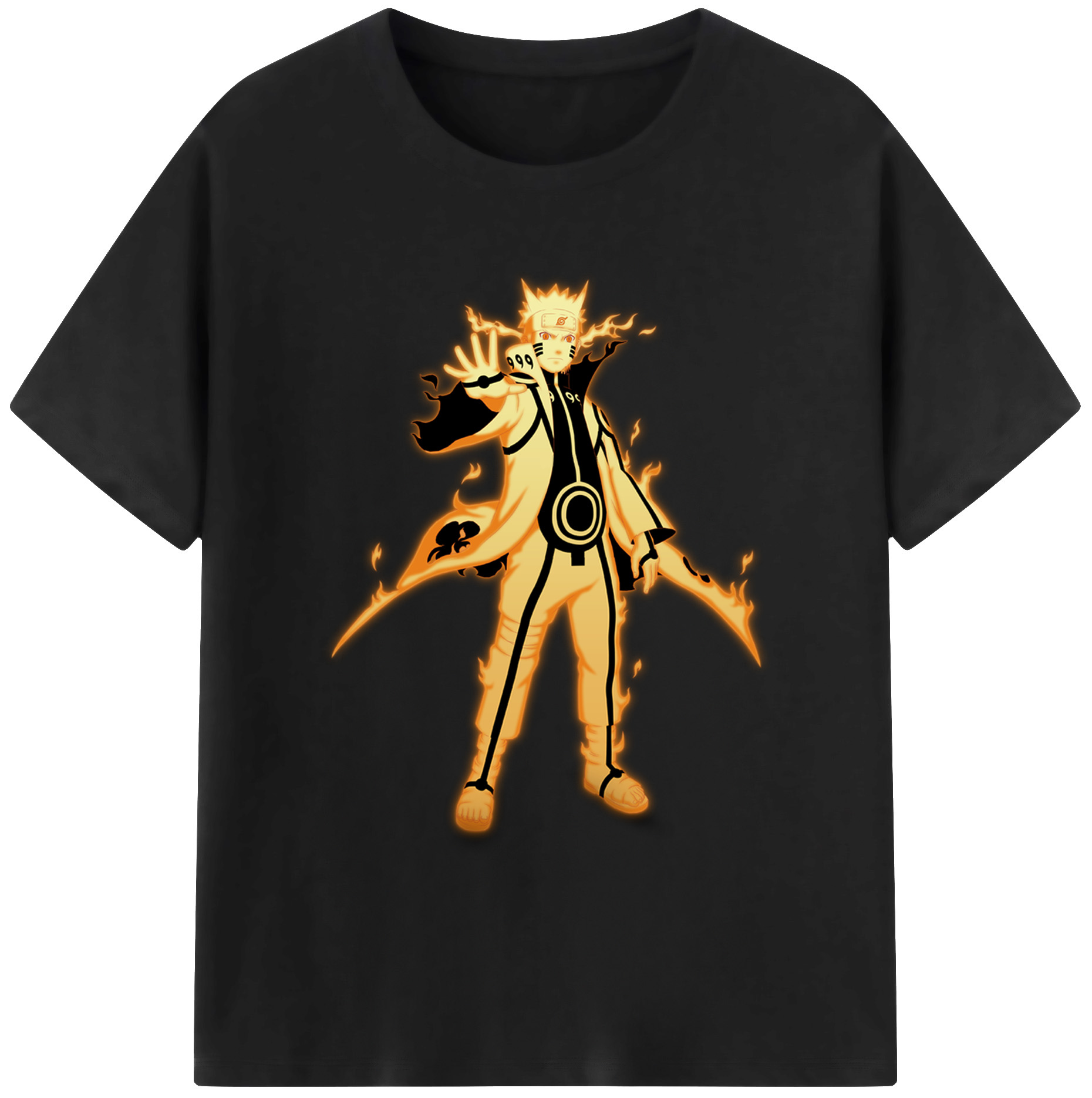 （画像用） NARUTO -ナルト- うずまき ナルト Uzumaki Naruto 綿100％半袖Tシャツ（フロントプリント）