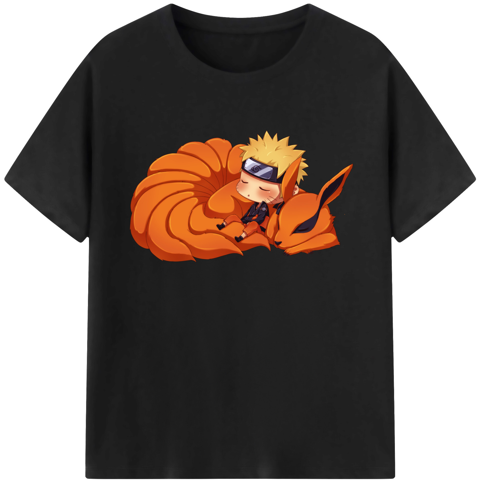 （画像用） NARUTO -ナルト- うずまき ナルト Uzumaki Naruto 綿100％半袖Tシャツ（フロントプリント）