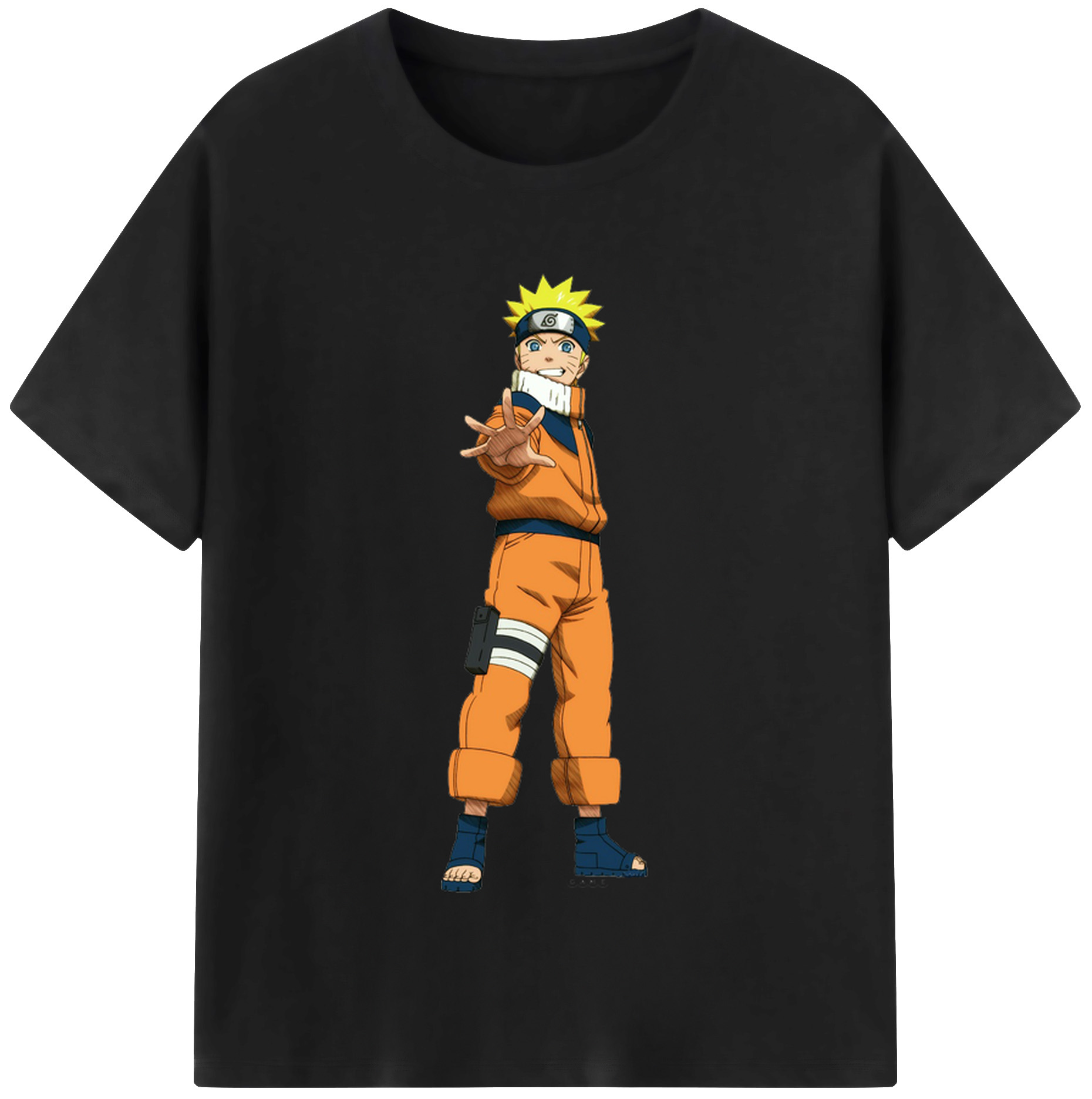 （画像用） NARUTO -ナルト- うずまき ナルト Uzumaki Naruto 綿100％半袖Tシャツ（フロントプリント）
