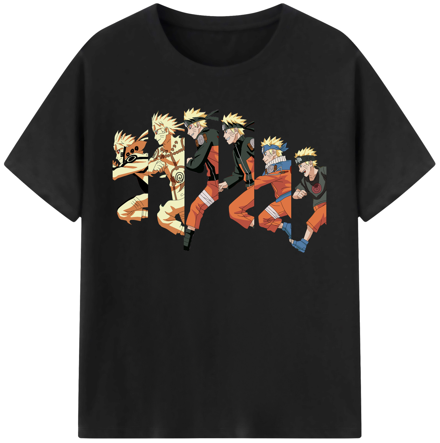 （画像用） NARUTO -ナルト- うずまき ナルト Uzumaki Naruto 綿100％半袖Tシャツ（フロントプリント）