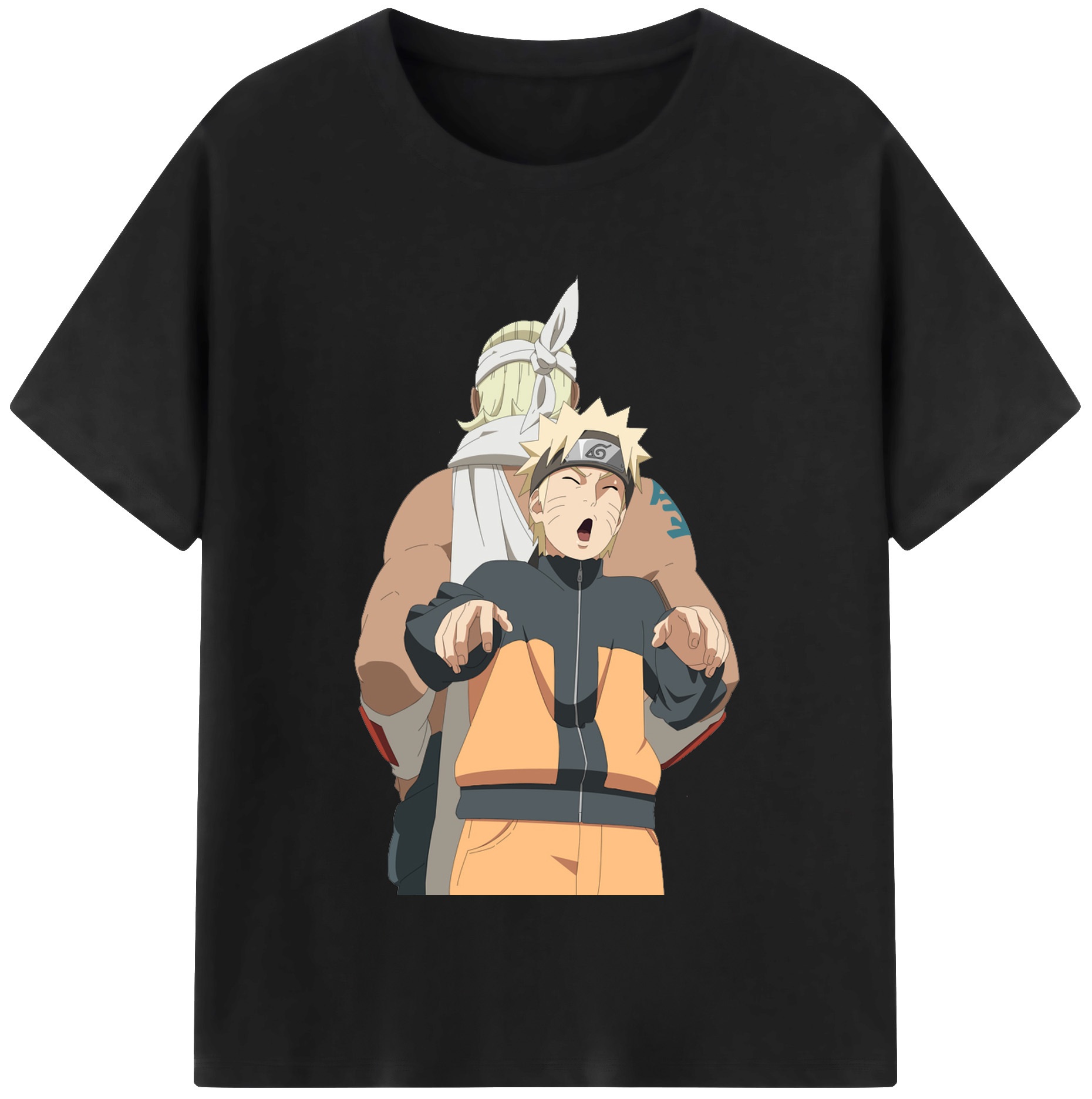 （画像用） NARUTO -ナルト- うずまき ナルト Uzumaki Naruto 綿100％半袖Tシャツ（フロントプリント）