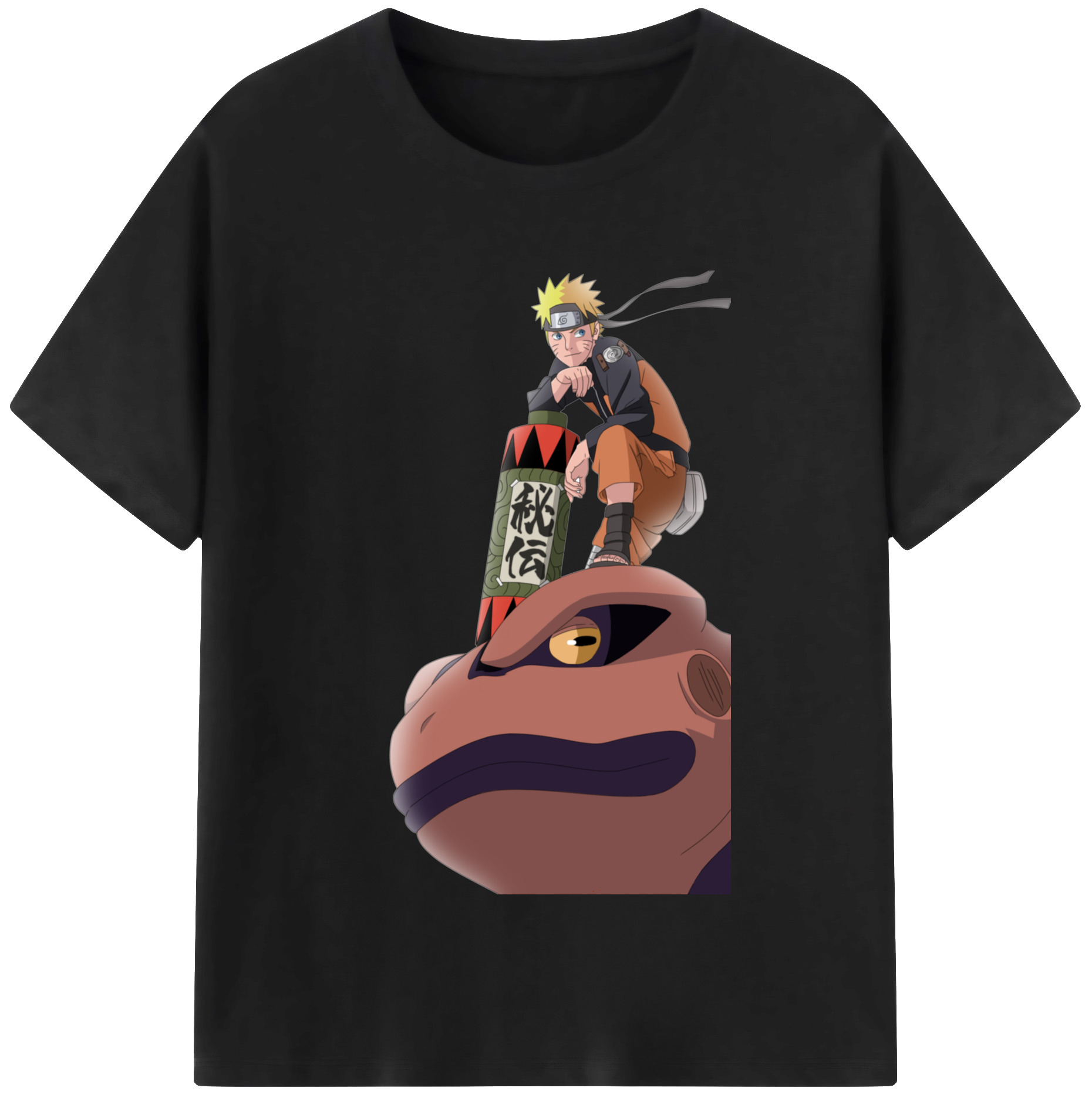 （画像用） NARUTO -ナルト- うずまき ナルト Uzumaki Naruto 綿100％半袖Tシャツ（フロントプリント）