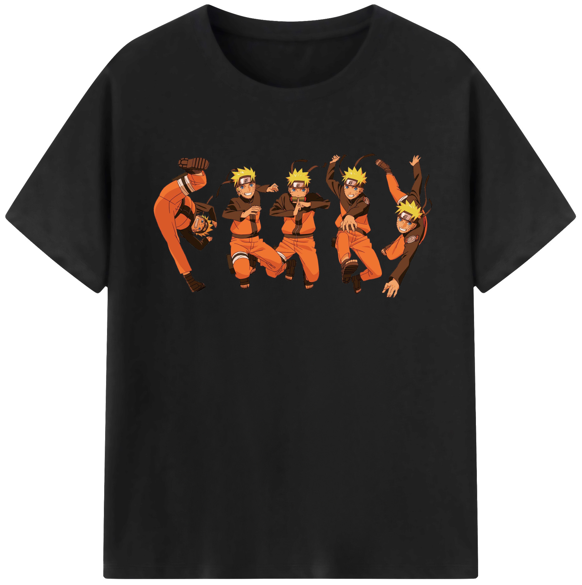 （画像用） NARUTO -ナルト- うずまき ナルト Uzumaki Naruto 綿100％半袖Tシャツ（フロントプリント）
