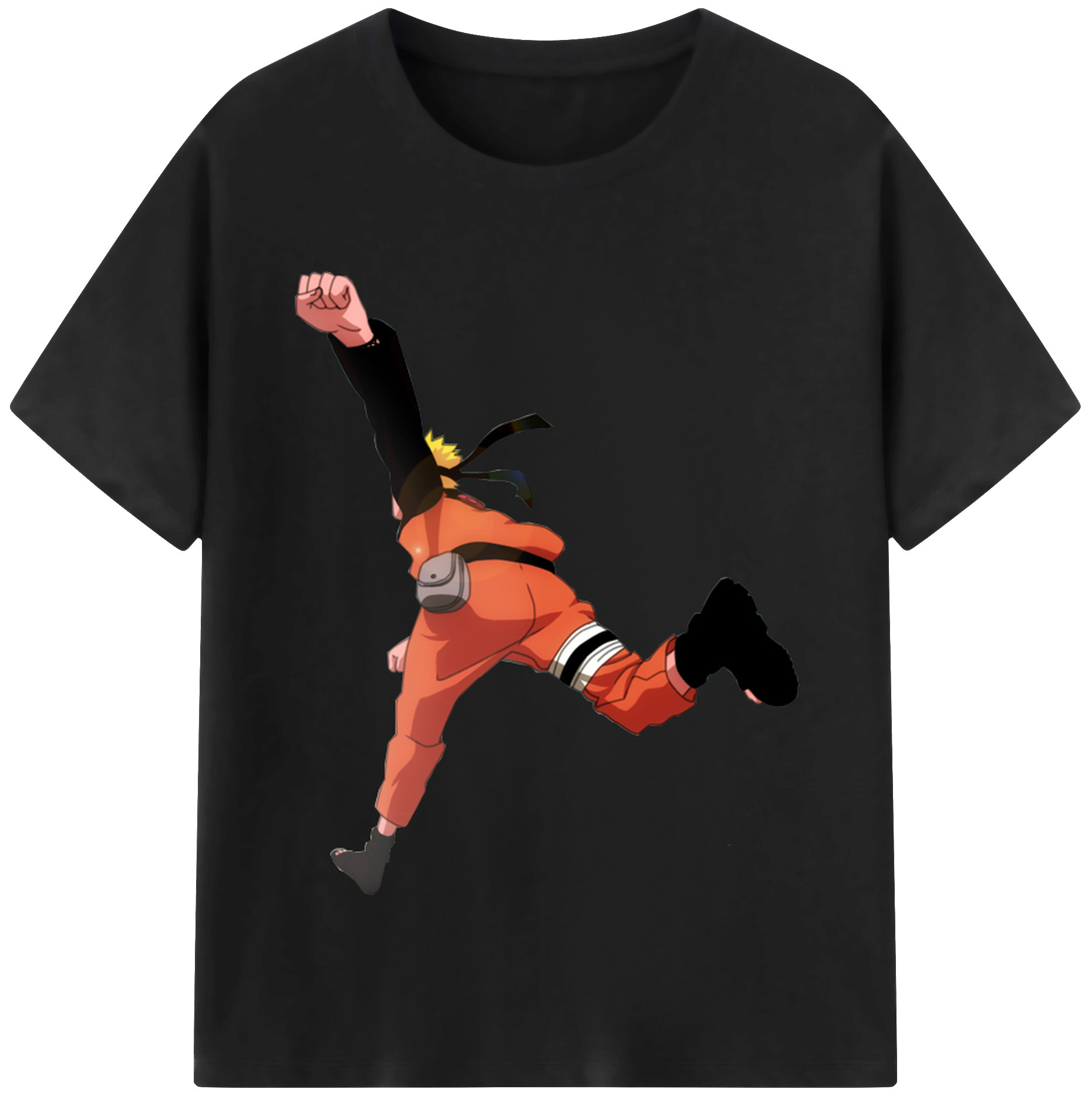 （画像用） NARUTO -ナルト- うずまき ナルト Uzumaki Naruto 綿100％半袖Tシャツ（フロントプリント）