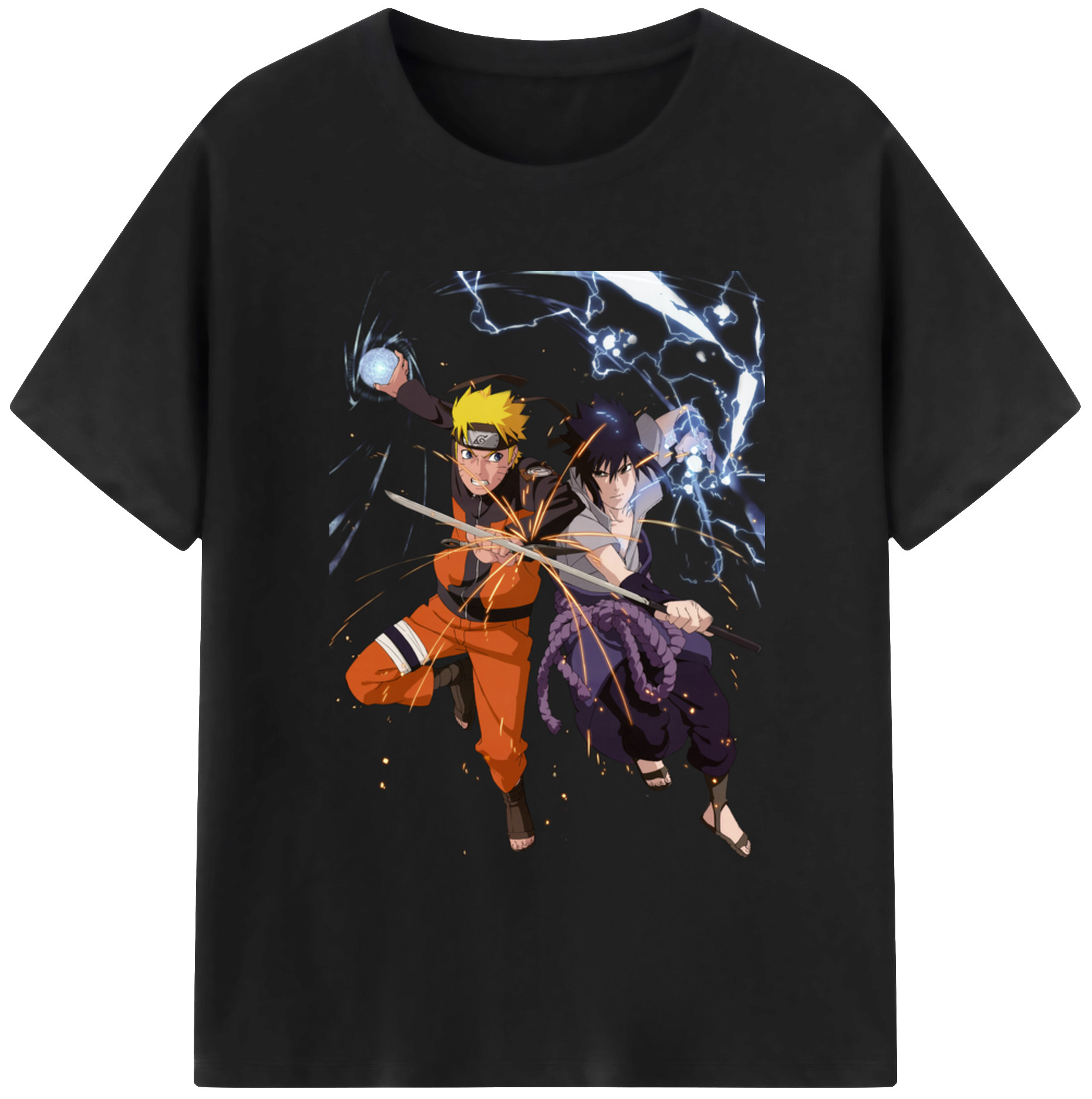 （画像用） NARUTO -ナルト- うずまき ナルト Uzumaki Naruto 綿100％半袖Tシャツ（フロントプリント）