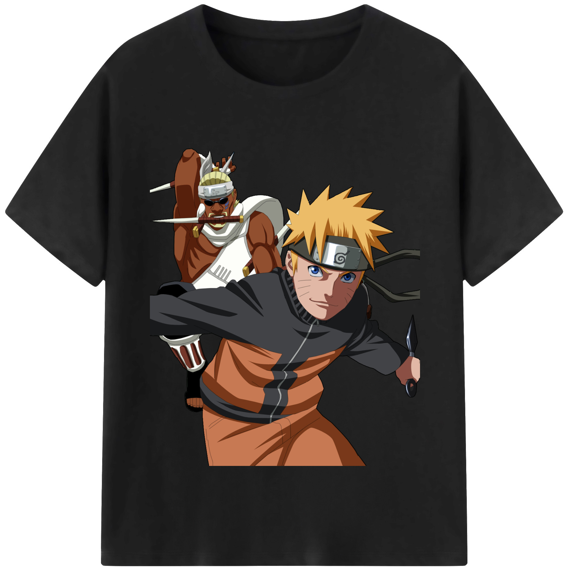 （画像用） NARUTO -ナルト- うずまき ナルト Uzumaki Naruto 綿100％半袖Tシャツ（フロントプリント）