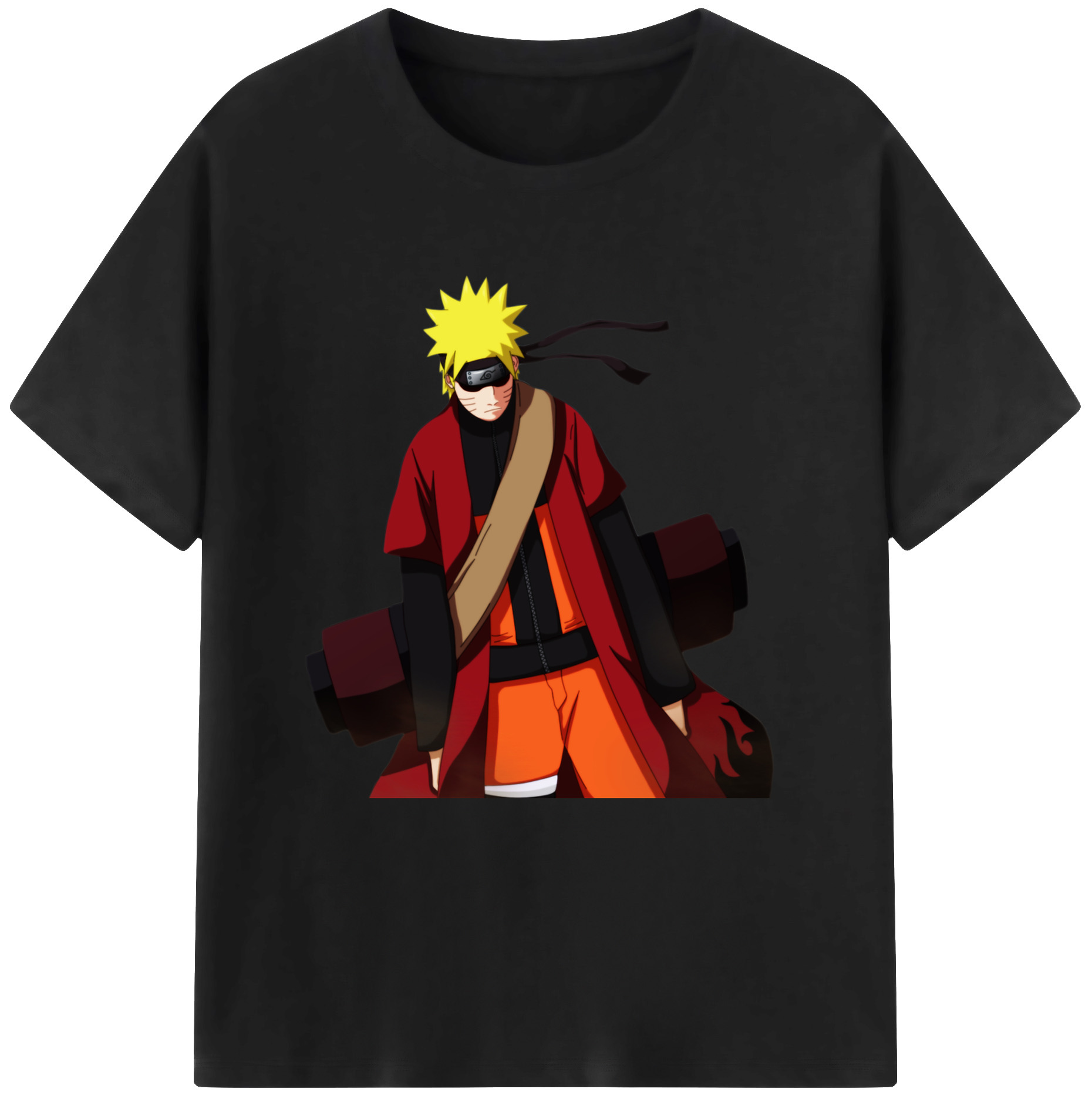 （画像用） NARUTO -ナルト- うずまき ナルト Uzumaki Naruto 綿100％半袖Tシャツ（フロントプリント）
