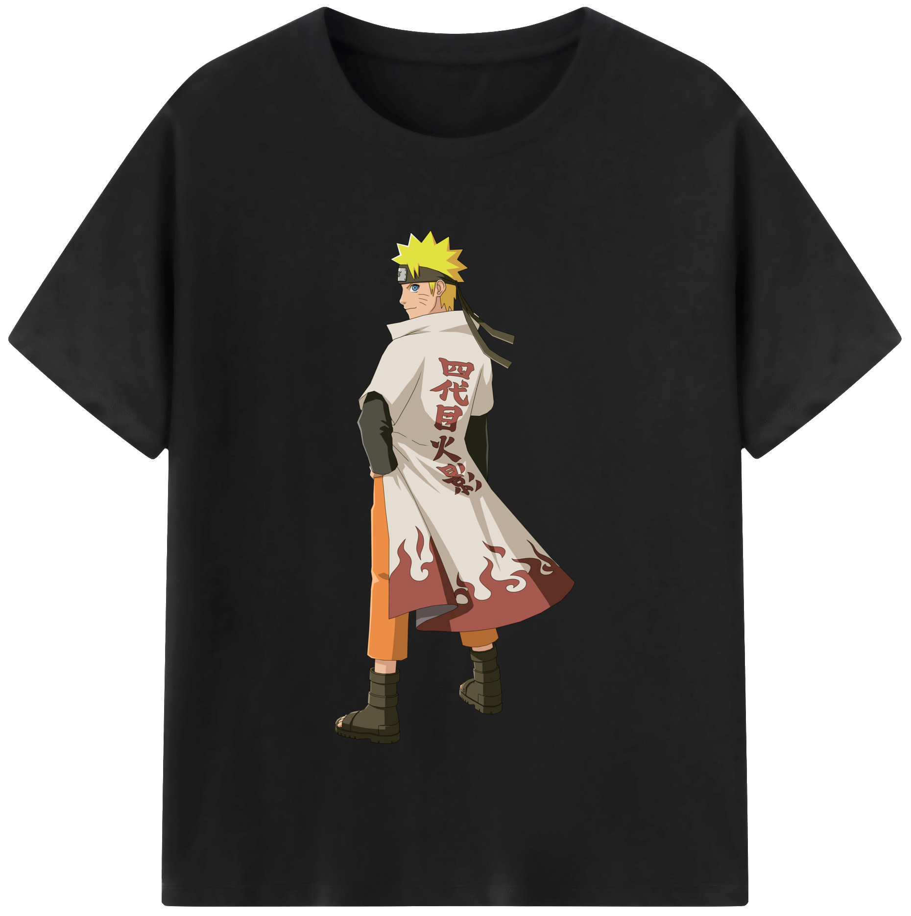 （画像用） NARUTO -ナルト- うずまき ナルト Uzumaki Naruto 綿100％半袖Tシャツ（フロントプリント）