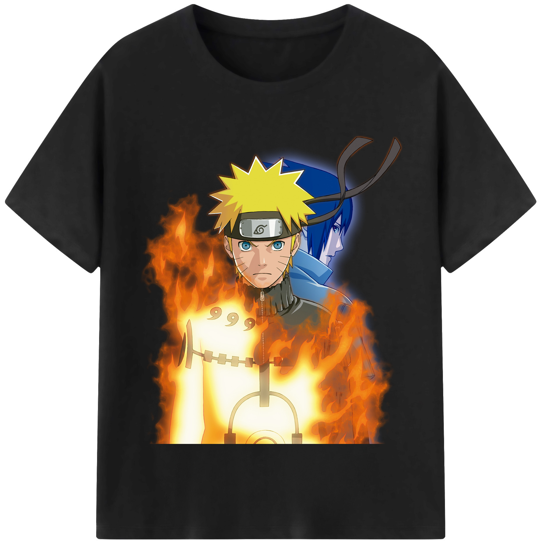 （画像用） NARUTO -ナルト- うずまき ナルト Uzumaki Naruto 綿100％半袖Tシャツ（フロントプリント）