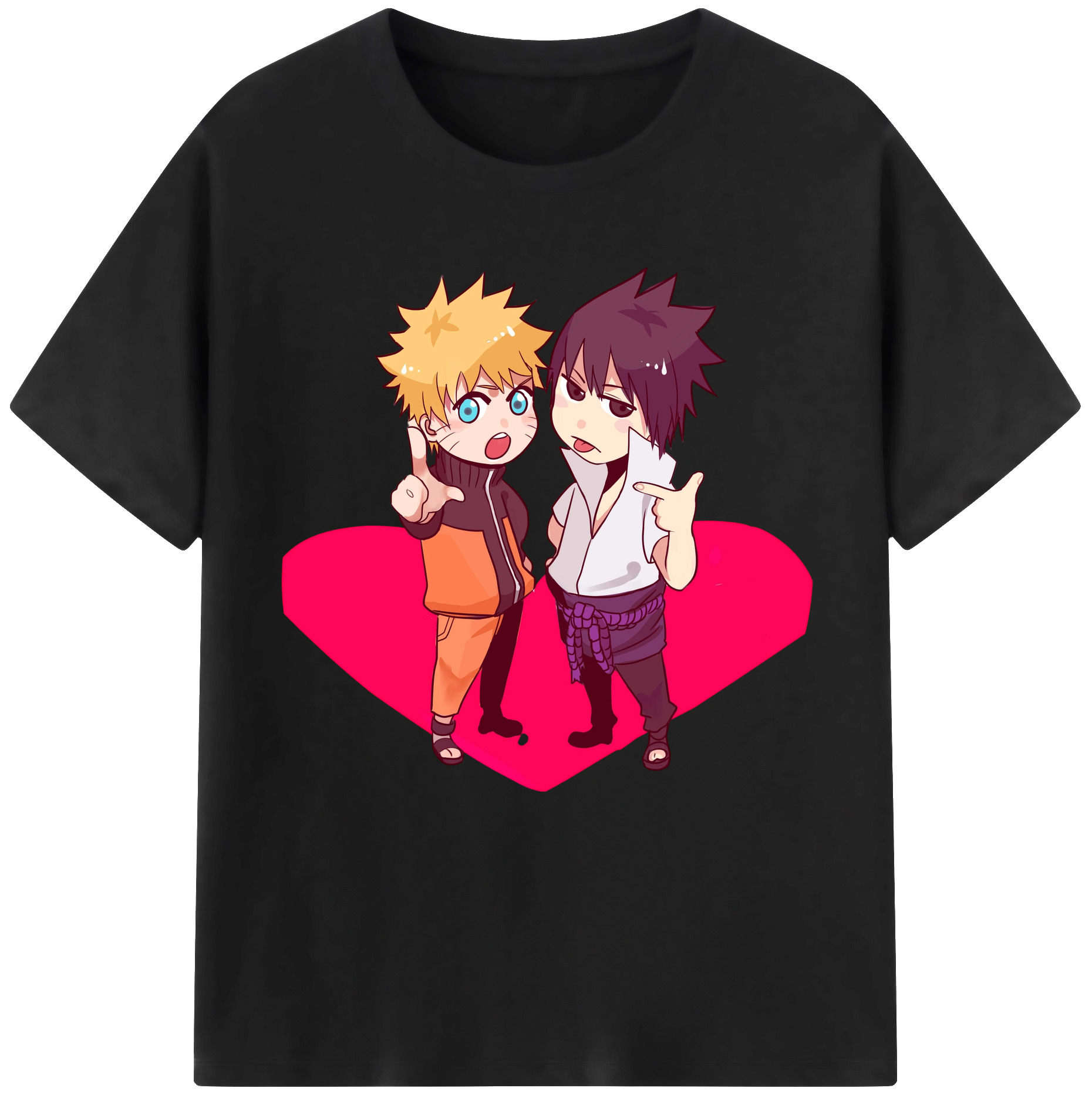 （画像用） NARUTO -ナルト- うずまき ナルト Uzumaki Naruto 綿100％半袖Tシャツ（フロントプリント）