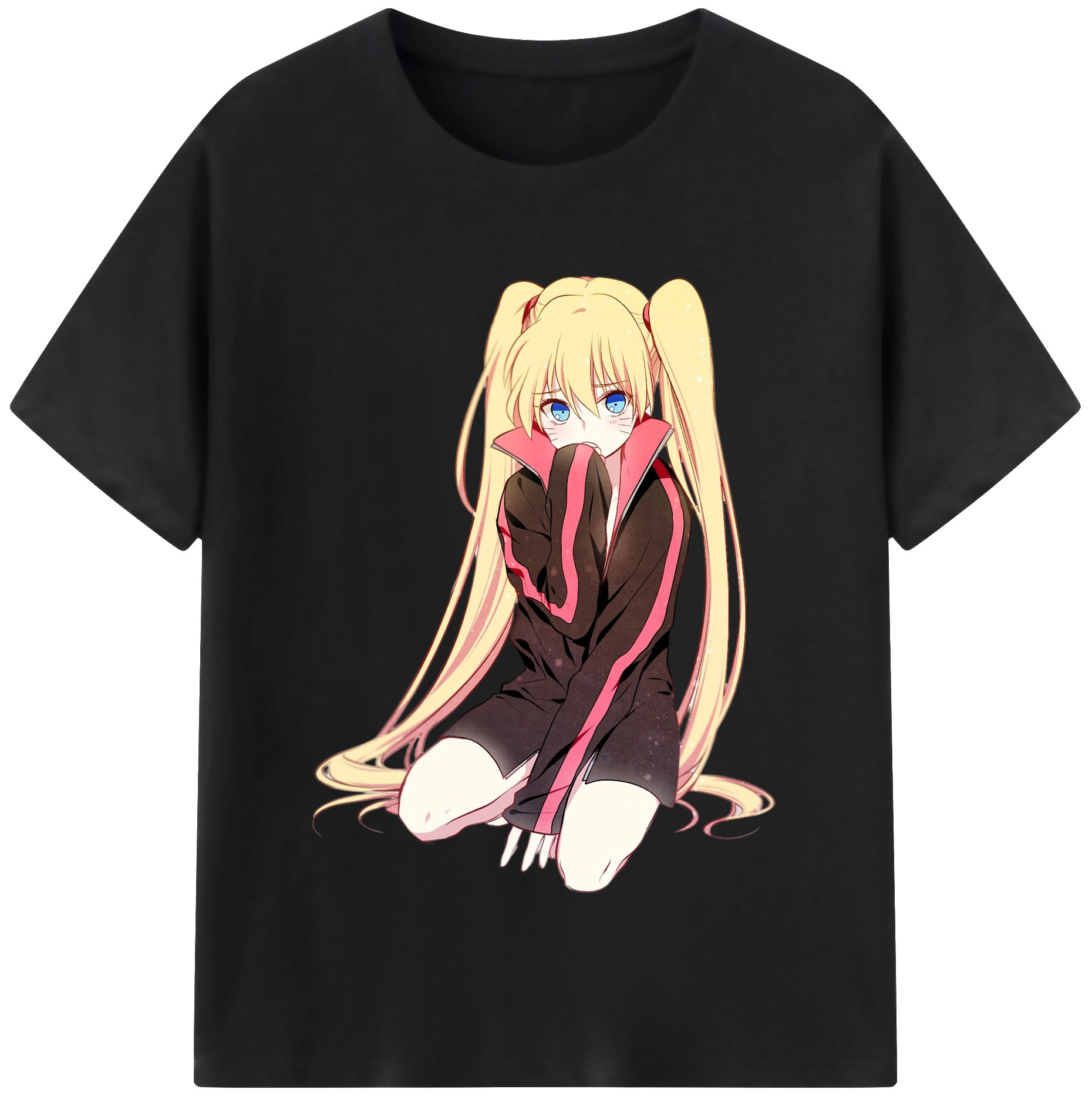 （画像用） NARUTO -ナルト- うずまき ナルト Uzumaki Naruto 綿100％半袖Tシャツ（フロントプリント）