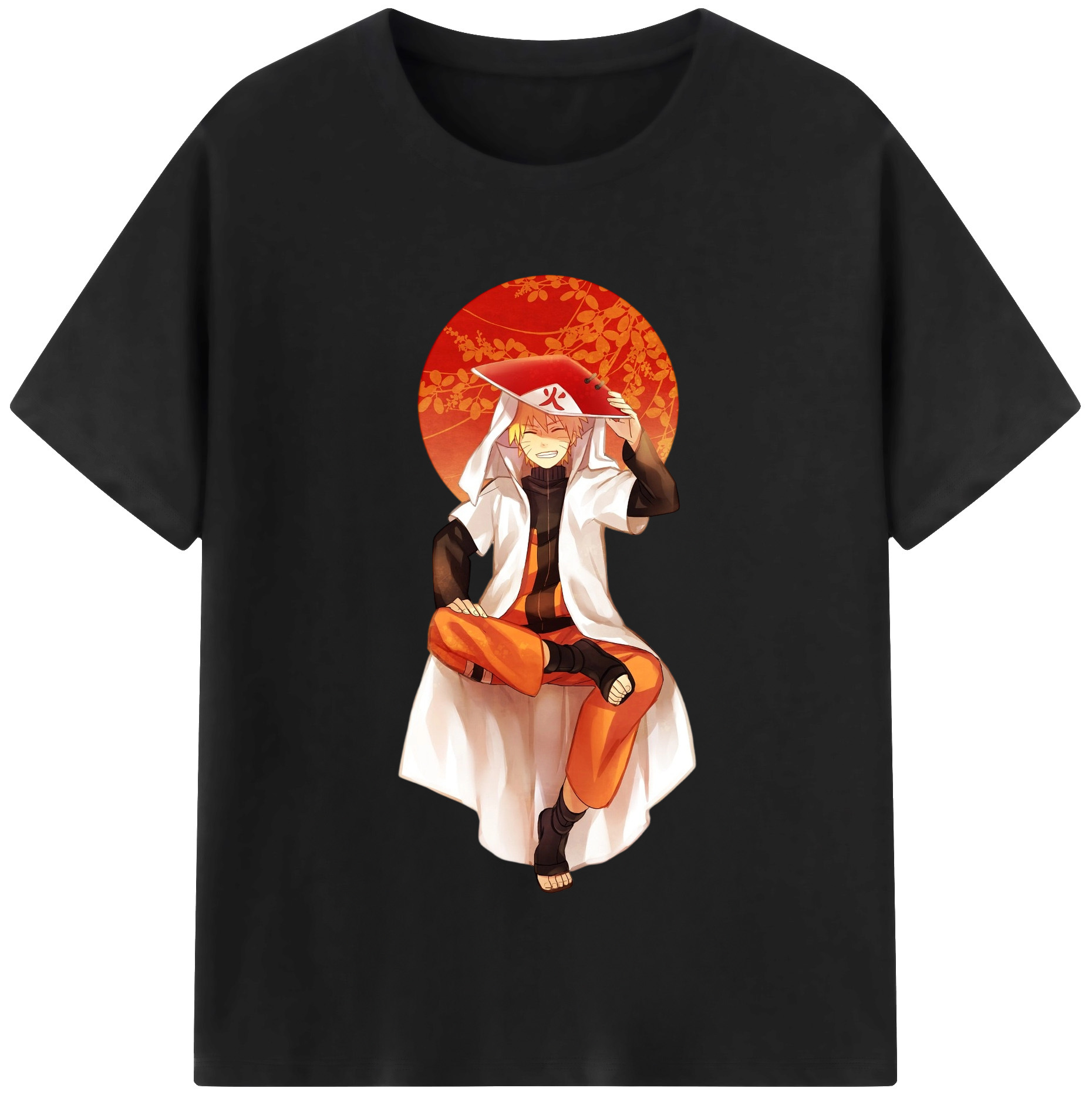（画像用） NARUTO -ナルト- うずまき ナルト Uzumaki Naruto 綿100％半袖Tシャツ（フロントプリント）