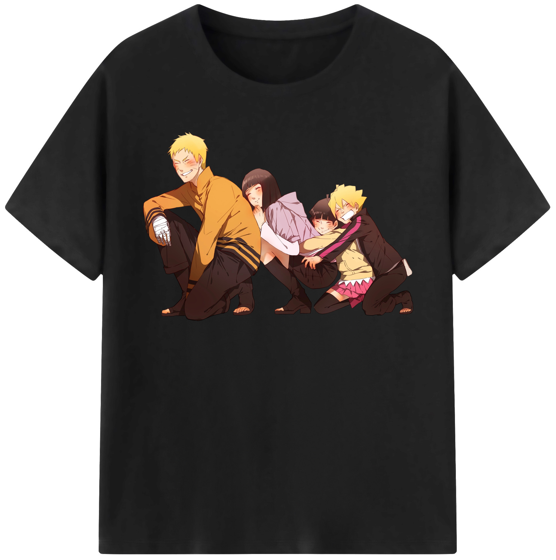 （画像用） NARUTO -ナルト- うずまき ナルト Uzumaki Naruto 綿100％半袖Tシャツ（フロントプリント）